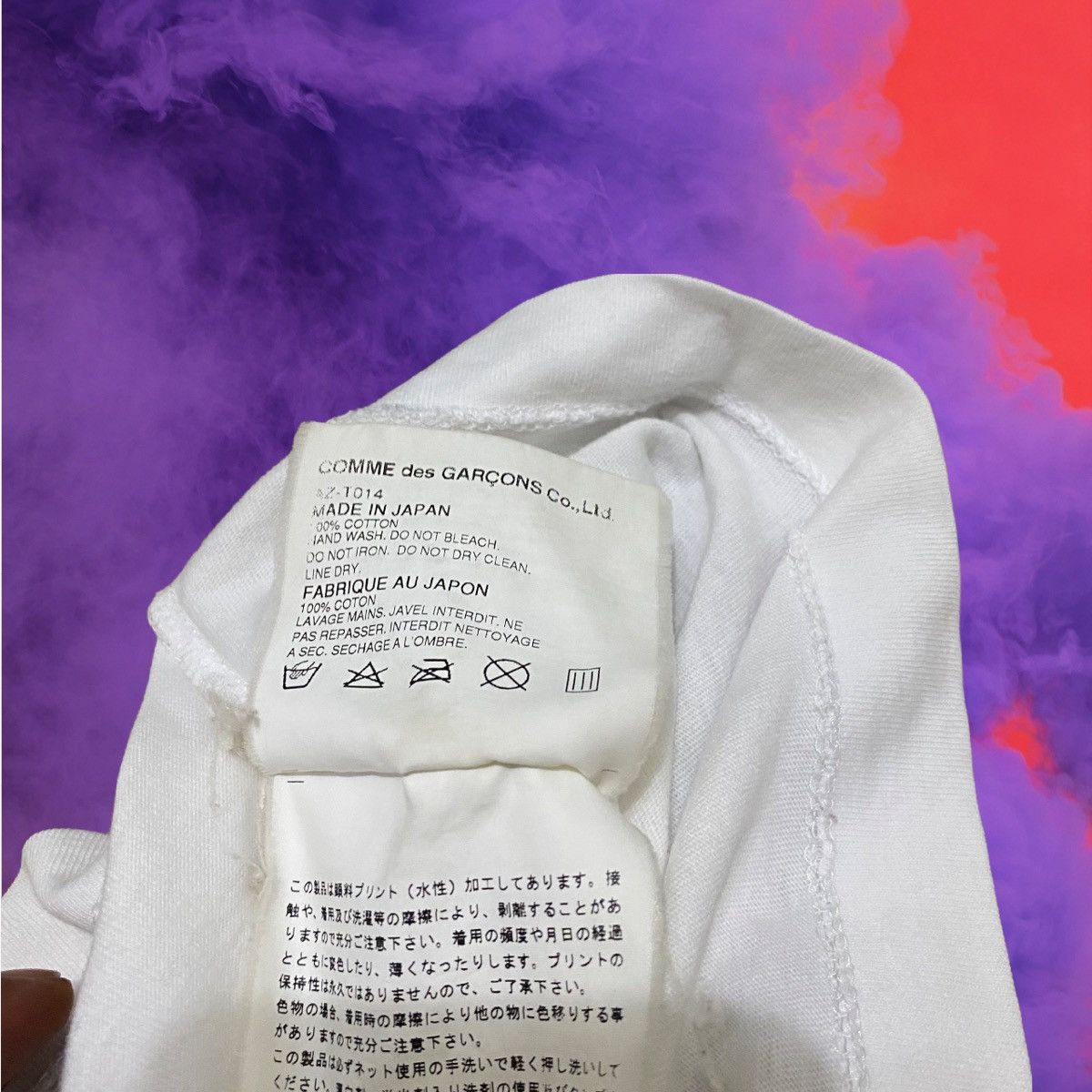 Comme des Garcons × Japanese Brand × Vintage Vintage Comme Des Garcon Play Spell Out Tee Size US S / EU 44-46 / 1 - 7 Thumbnail