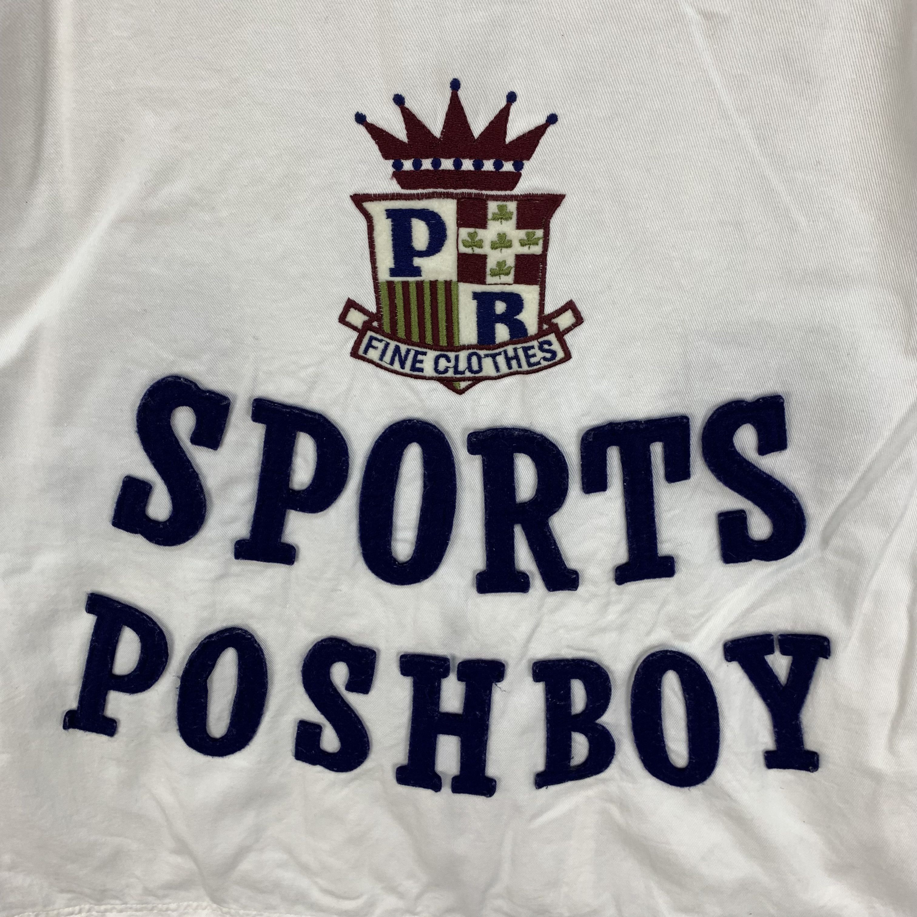 Japanese Brand POSH BOY SPORTS Big Logo Cropped Jacket #4371-141 Size US M / EU 48-50 / 2 - 12 Thumbnail