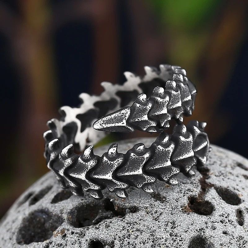 Jewelry Creative Spine Dragon Bone Rings Size ONE SIZE - 4 Thumbnail
