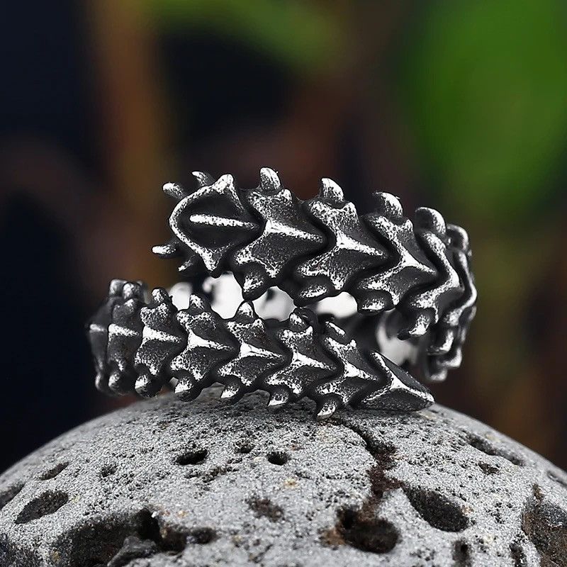 Jewelry Creative Spine Dragon Bone Rings Size ONE SIZE - 5 Thumbnail