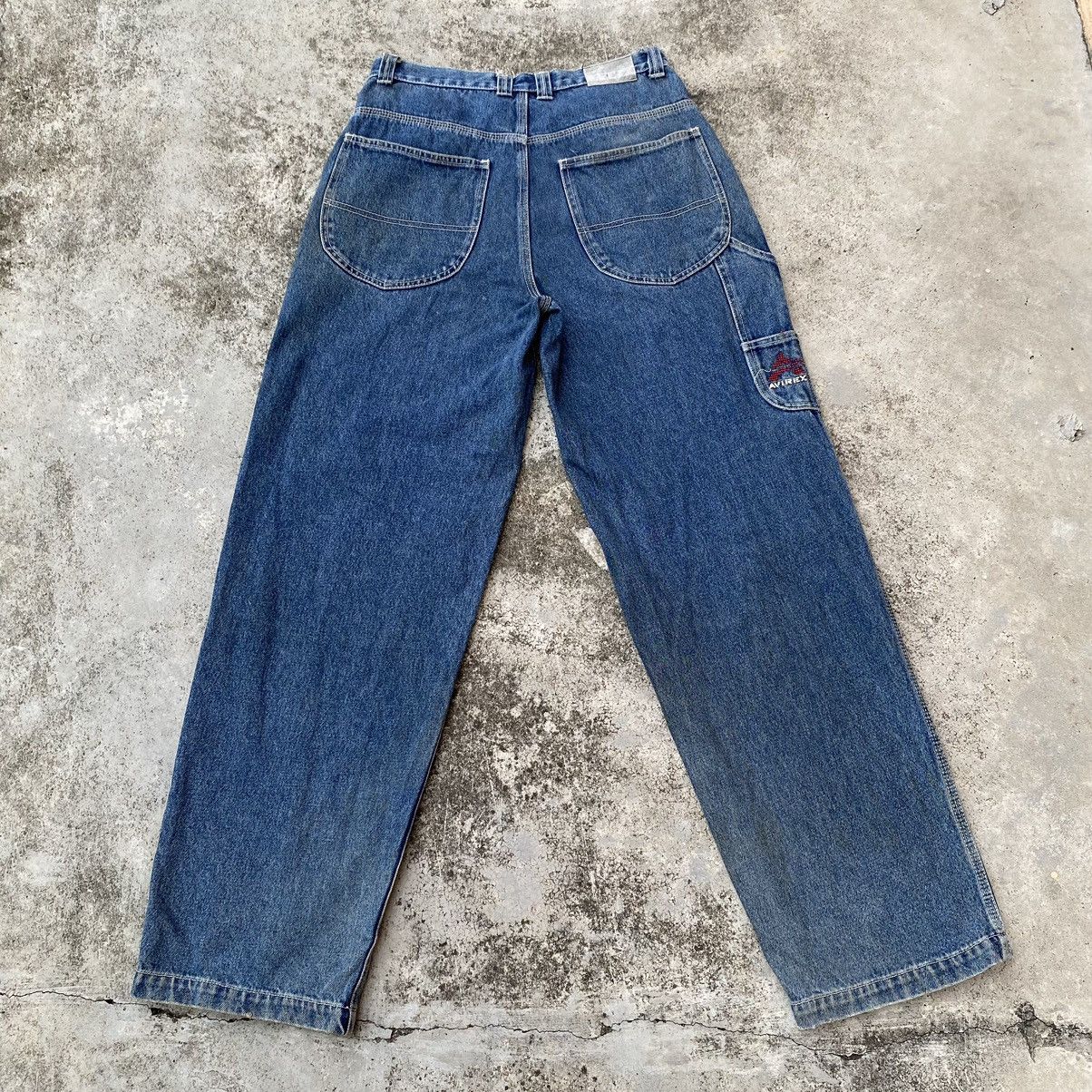 Avirex × JNCO × Vintage STEALS🔥VINTAGE AVIREX JNCO Style CARPENTER DENIM JEANS W31 Size US 31 - 1 Thumbnail