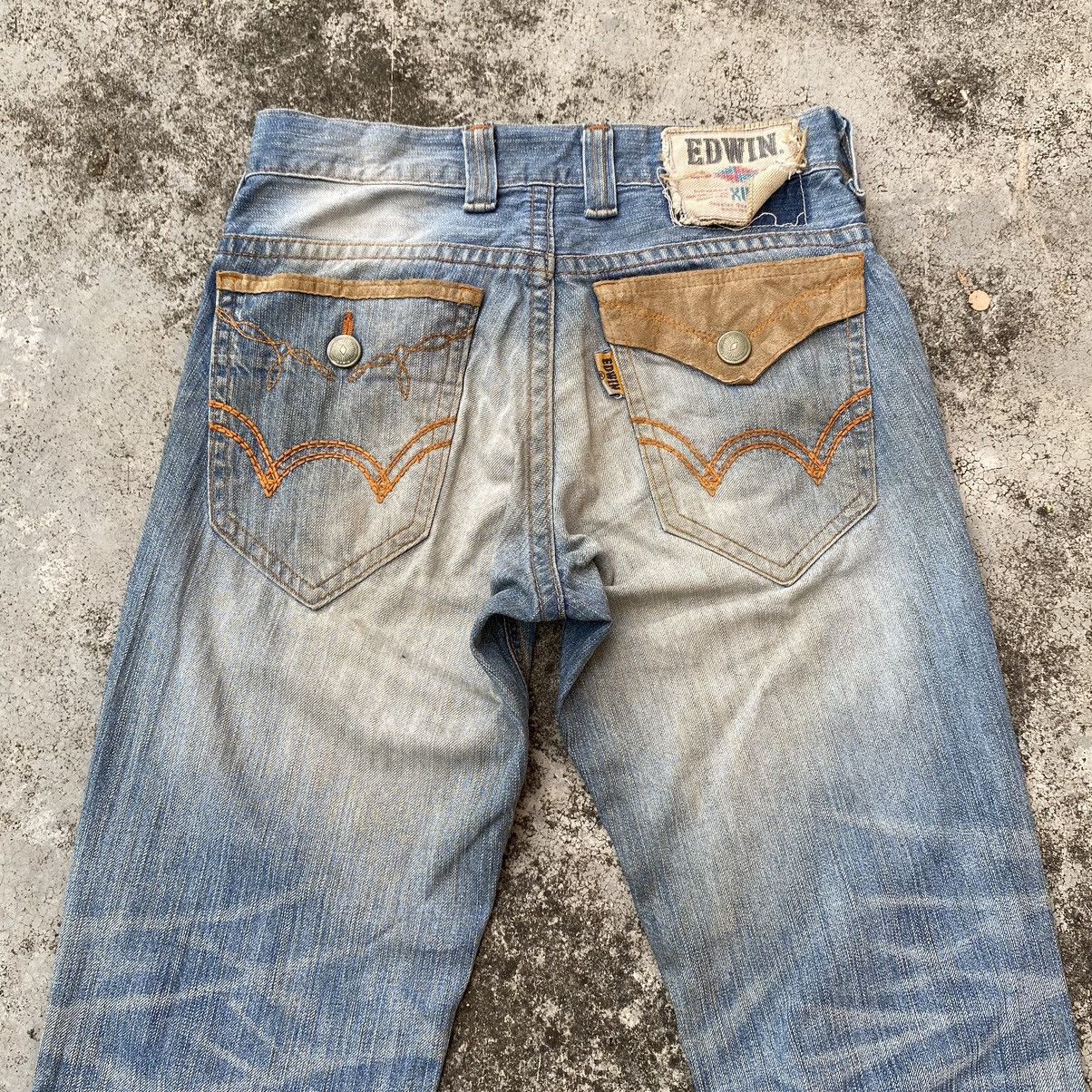 Japanese Brand Steals🔥VINTAGE Edwin Xv XWX Mud Wash Flare Jeans Size US 31 - 9 Thumbnail
