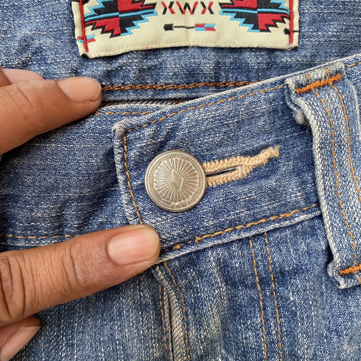 Japanese Brand Steals🔥VINTAGE Edwin Xv XWX Mud Wash Flare Jeans Size US 31 - 12 Thumbnail