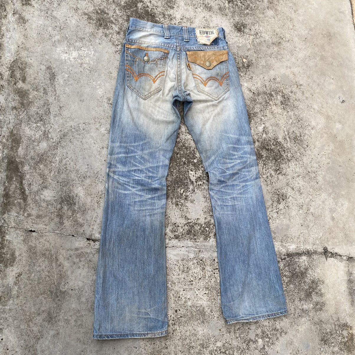 Japanese Brand Steals🔥VINTAGE Edwin Xv XWX Mud Wash Flare Jeans Size US 31 - 5 Thumbnail