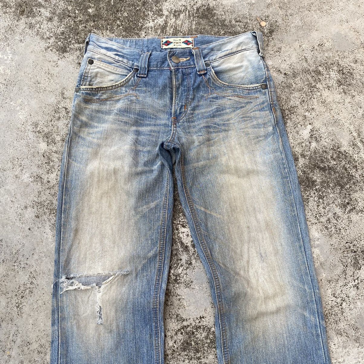 Japanese Brand Steals🔥VINTAGE Edwin Xv XWX Mud Wash Flare Jeans Size US 31 - 7 Thumbnail