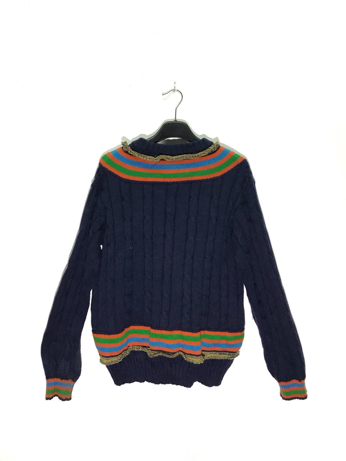 Designer × Japanese Brand Shinya Nomoto Wool Cable Knit Sweater Made In Japan Size US M / EU 48-50 / 2 - 2 Thumbnail