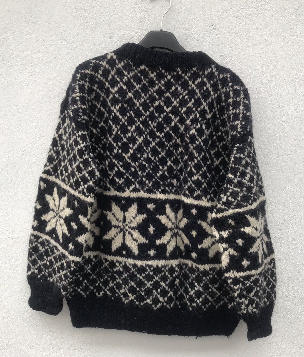 Handmade Vintage Indian Weavings Native Wool Knit Sweater Size US M / EU 48-50 / 2 - 6 Thumbnail