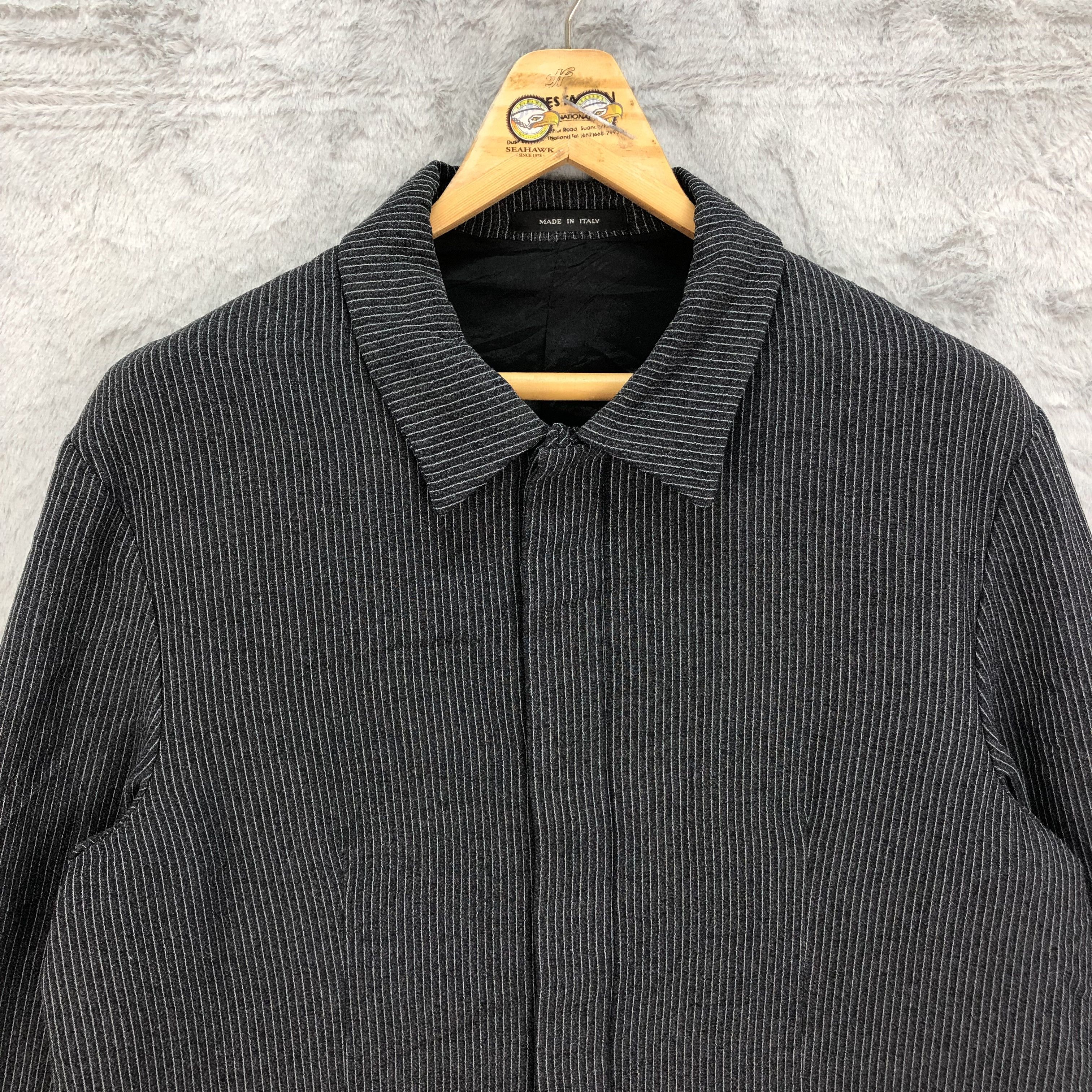 Emporio Armani Emporio Armani Made in Italy Striped Casual Jacket #4532-157 Size US M / EU 48-50 / 2 - 2 Thumbnail