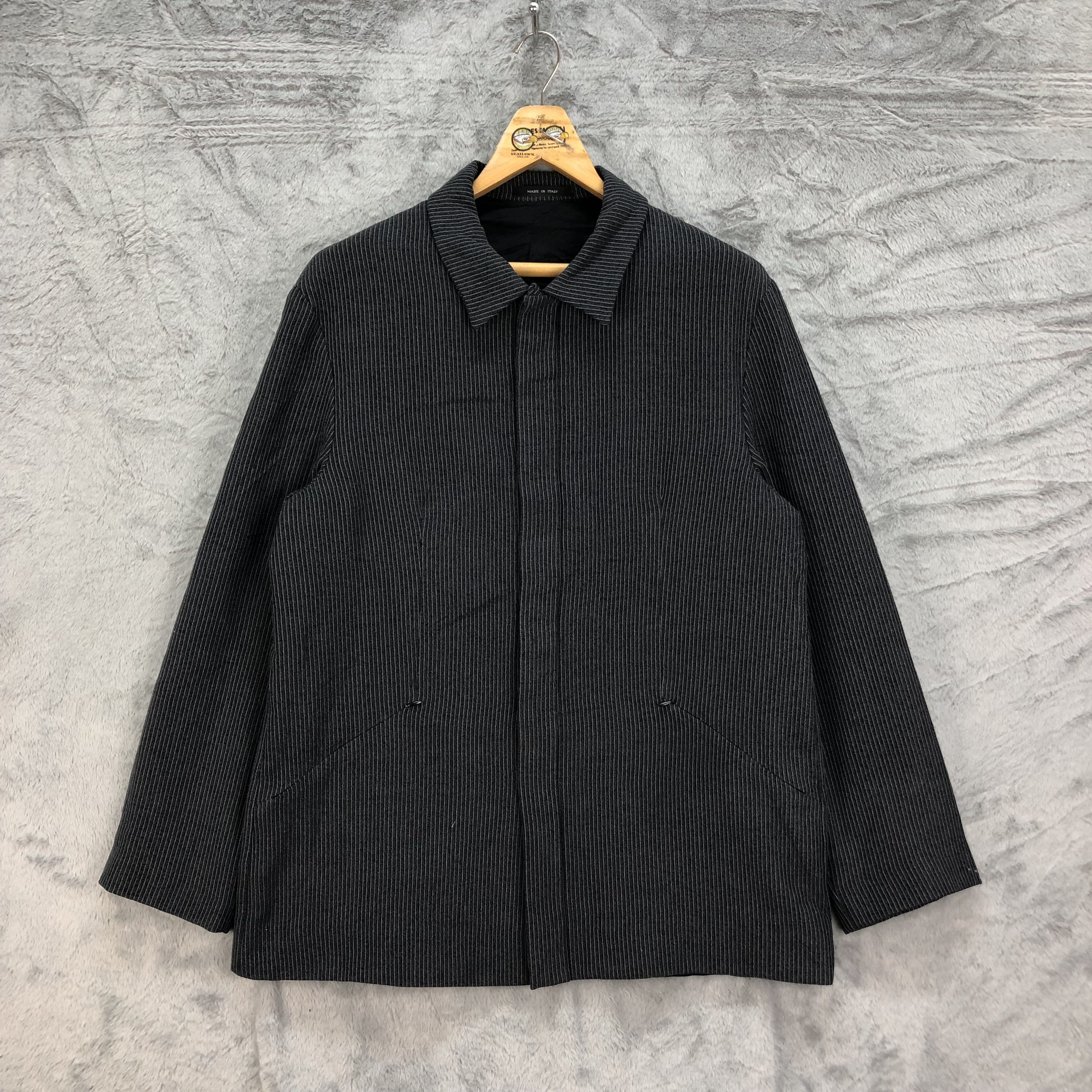 Emporio Armani × Vintage 1990s Emporio Armani Black Trench Jacket