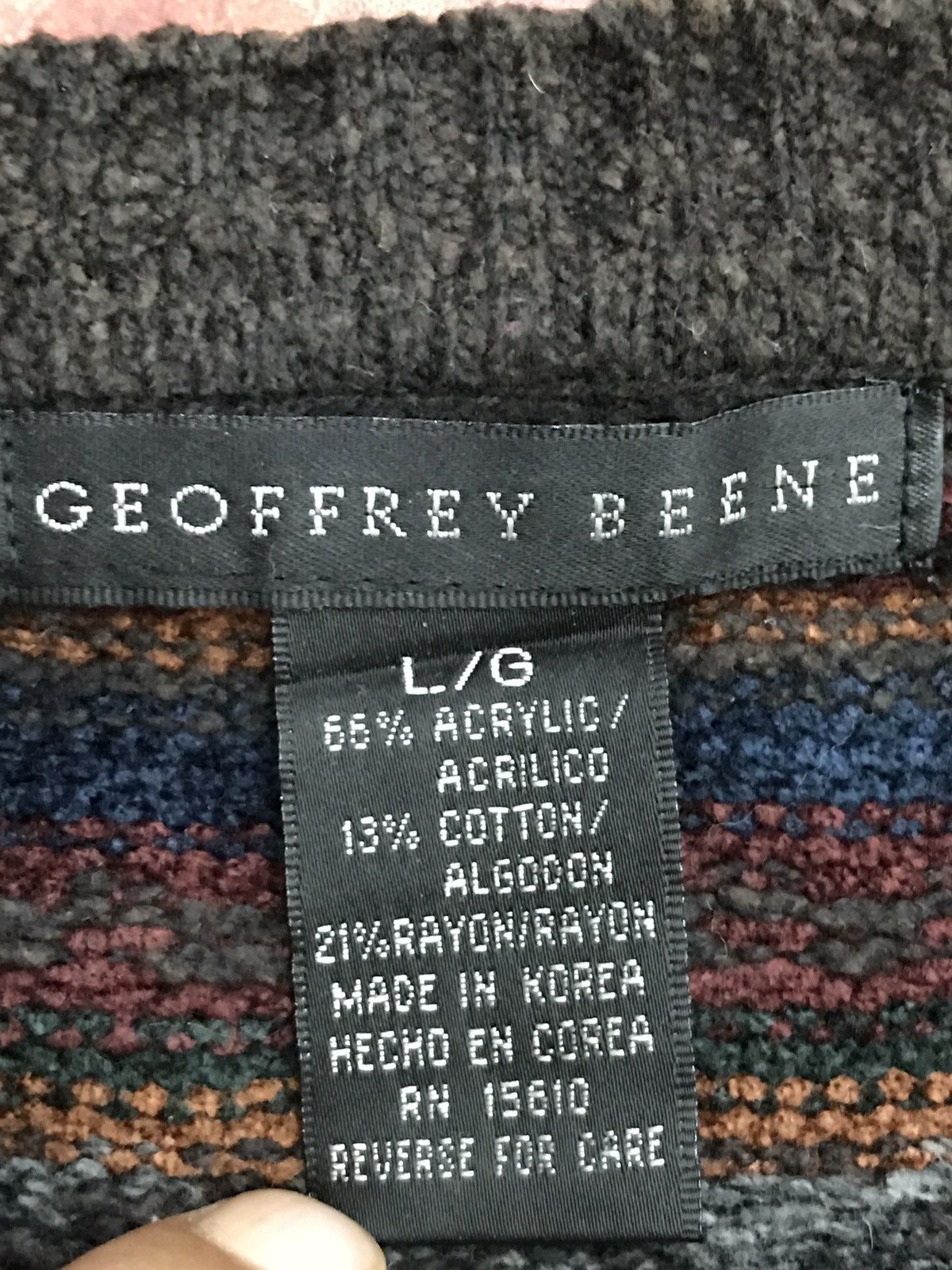Designer × Geoffrey Beene × Native Geoffrey Beene Knit Sweaters Size US L / EU 52-54 / 3 - 3 Thumbnail