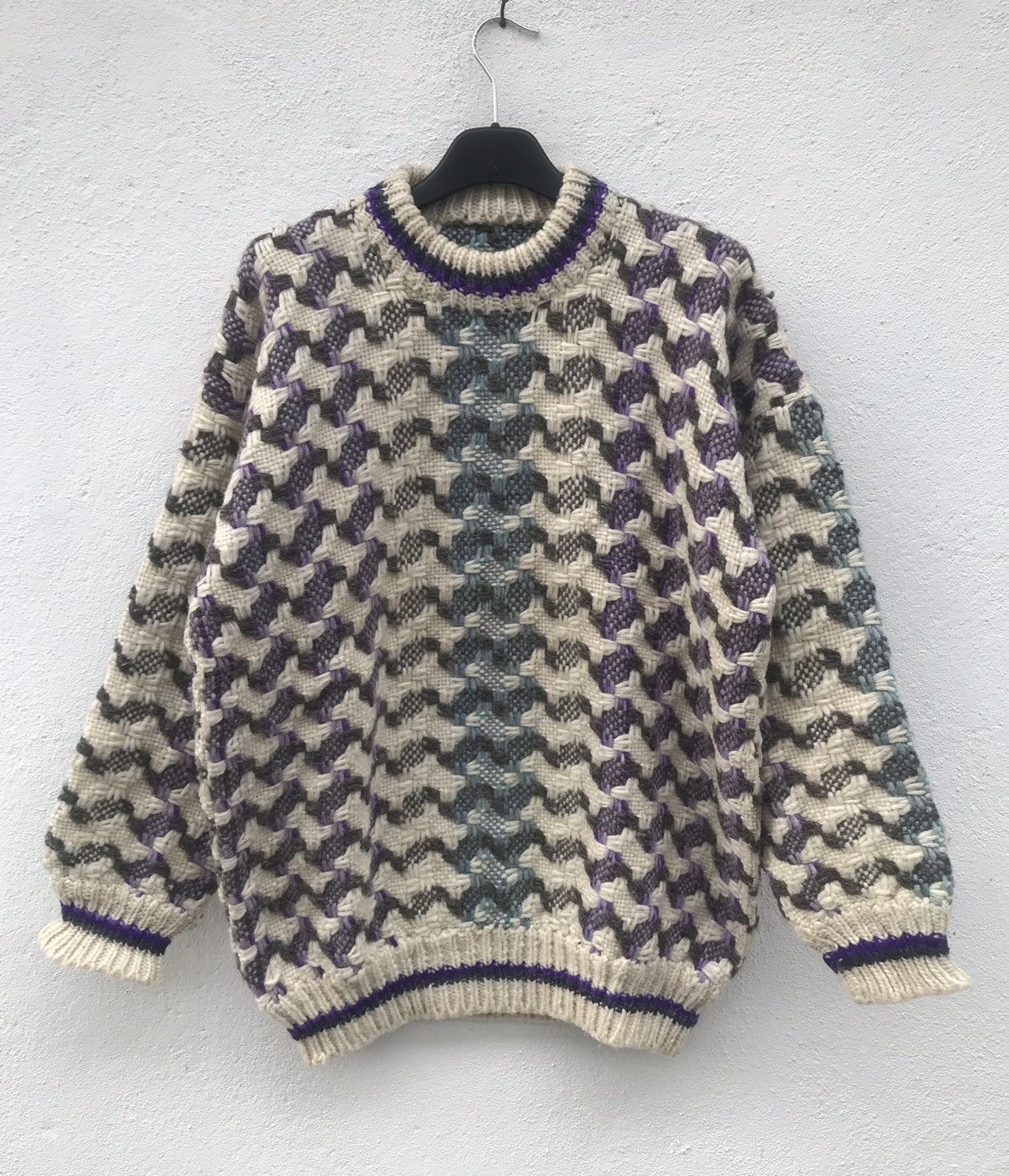 Vintage Vintage Native Indian Classic style Knit Wool Sweater Size US M / EU 48-50 / 2 - 1 Thumbnail