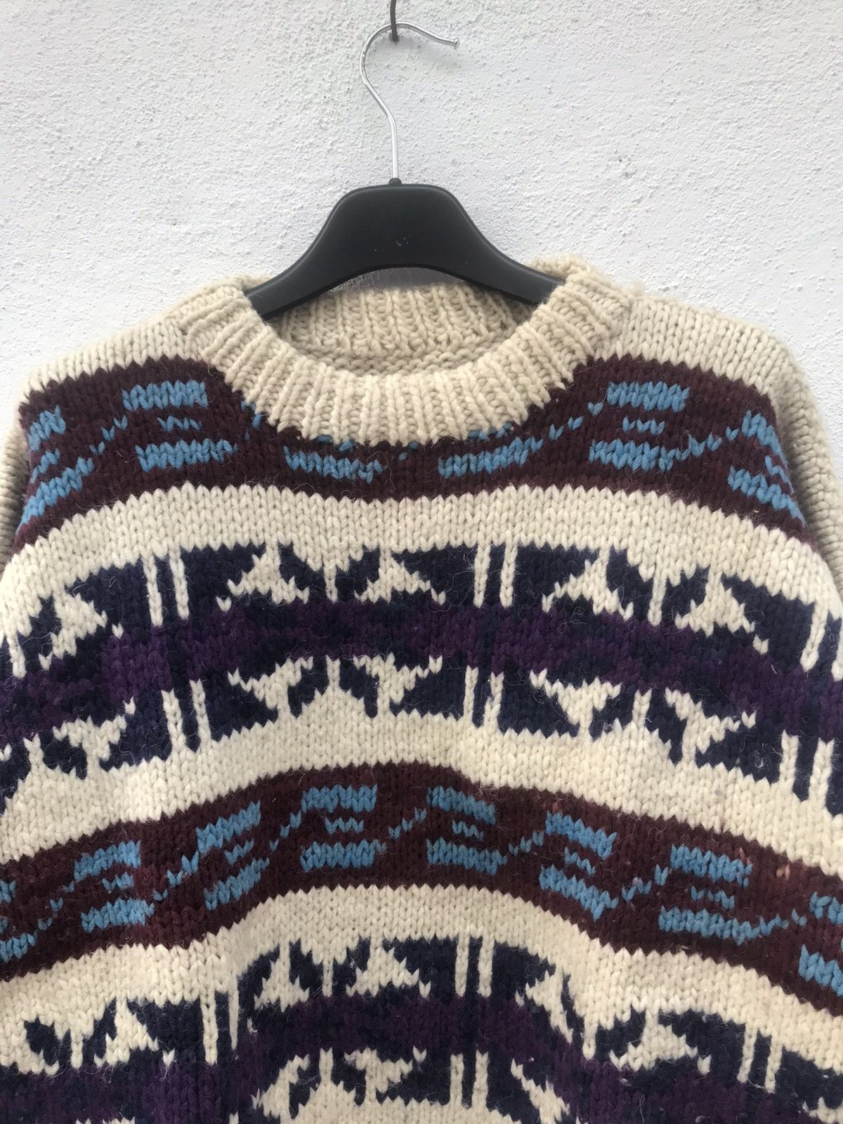 Vintage Vintage American Native style wool knit sweater Size US L / EU 52-54 / 3 - 2 Thumbnail