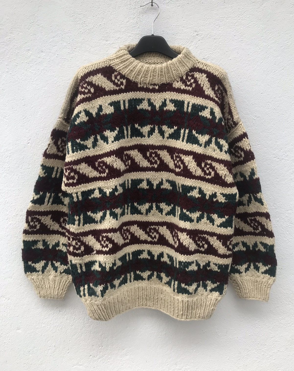 Native Vintage Native Indian Classic style Knit Wool Sweater Size US M / EU 48-50 / 2 - 1 Thumbnail