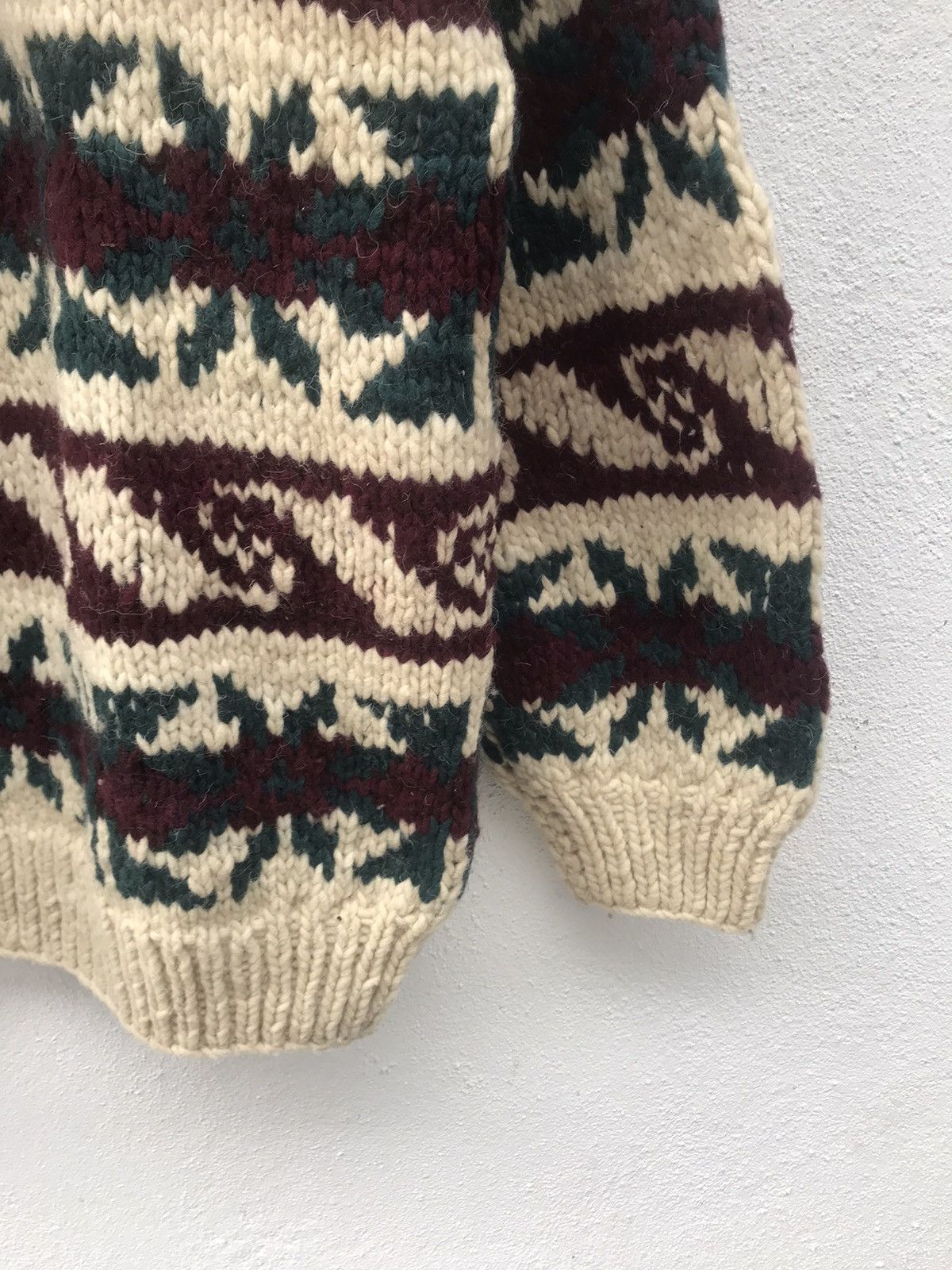 Native Vintage Native Indian Classic style Knit Wool Sweater Size US M / EU 48-50 / 2 - 4 Thumbnail