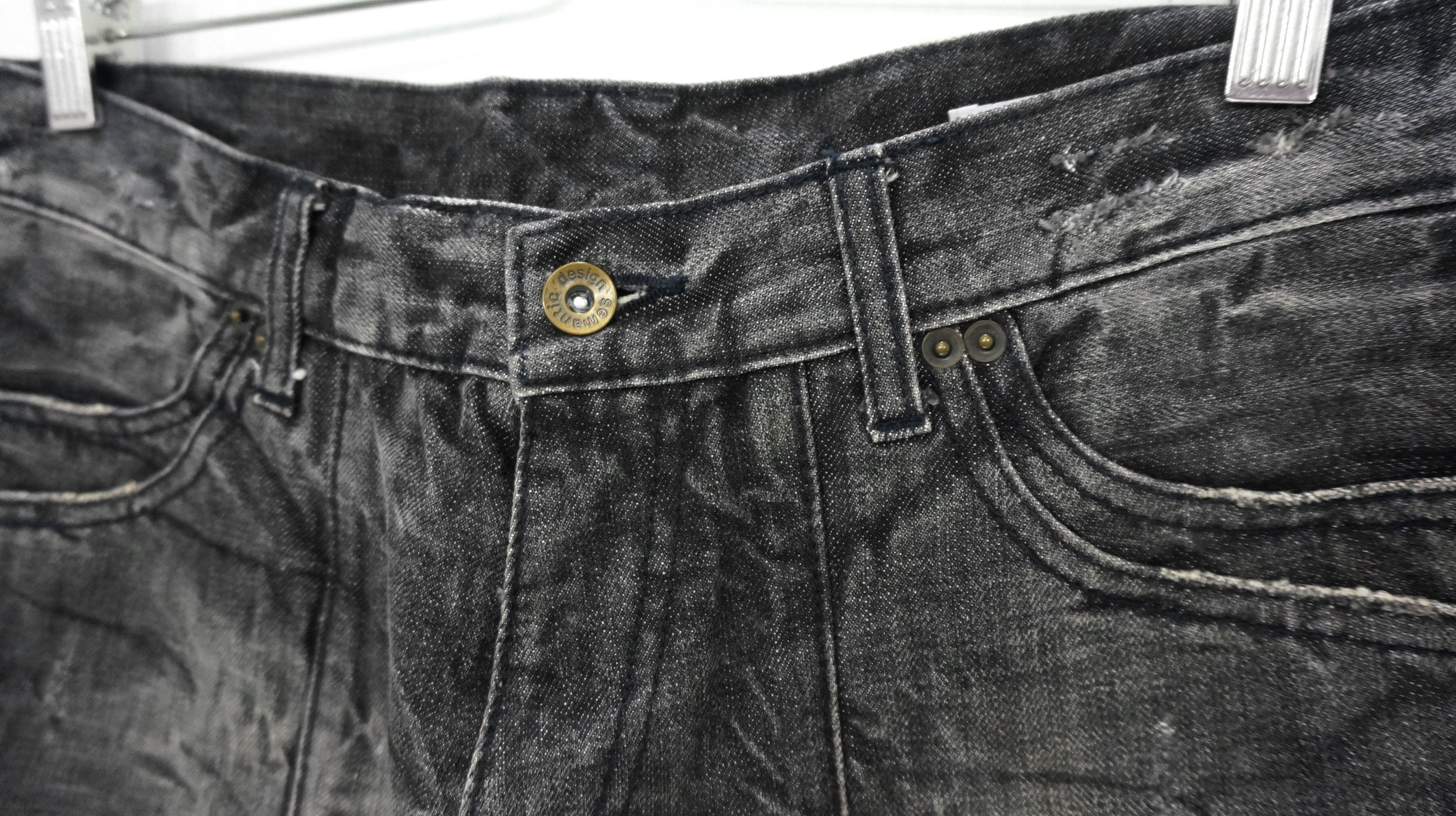 semanticdesign Vintage 🔥 SEMANTIC DESIGN Distressed Patchwork Denim Pants Size US 30 / EU 46 - 7 Thumbnail