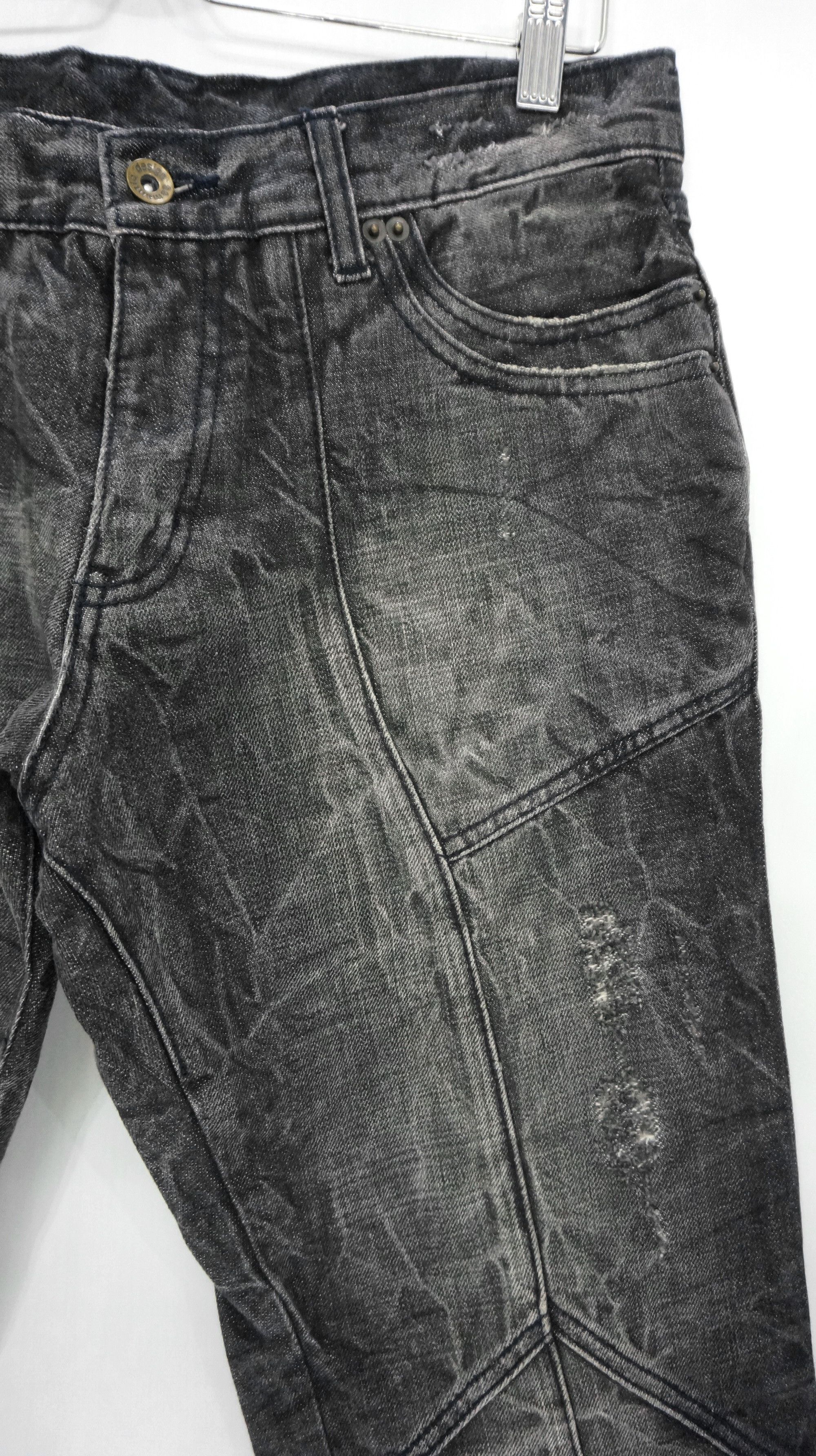 semanticdesign Vintage 🔥 SEMANTIC DESIGN Distressed Patchwork Denim Pants Size US 30 / EU 46 - 6 Thumbnail