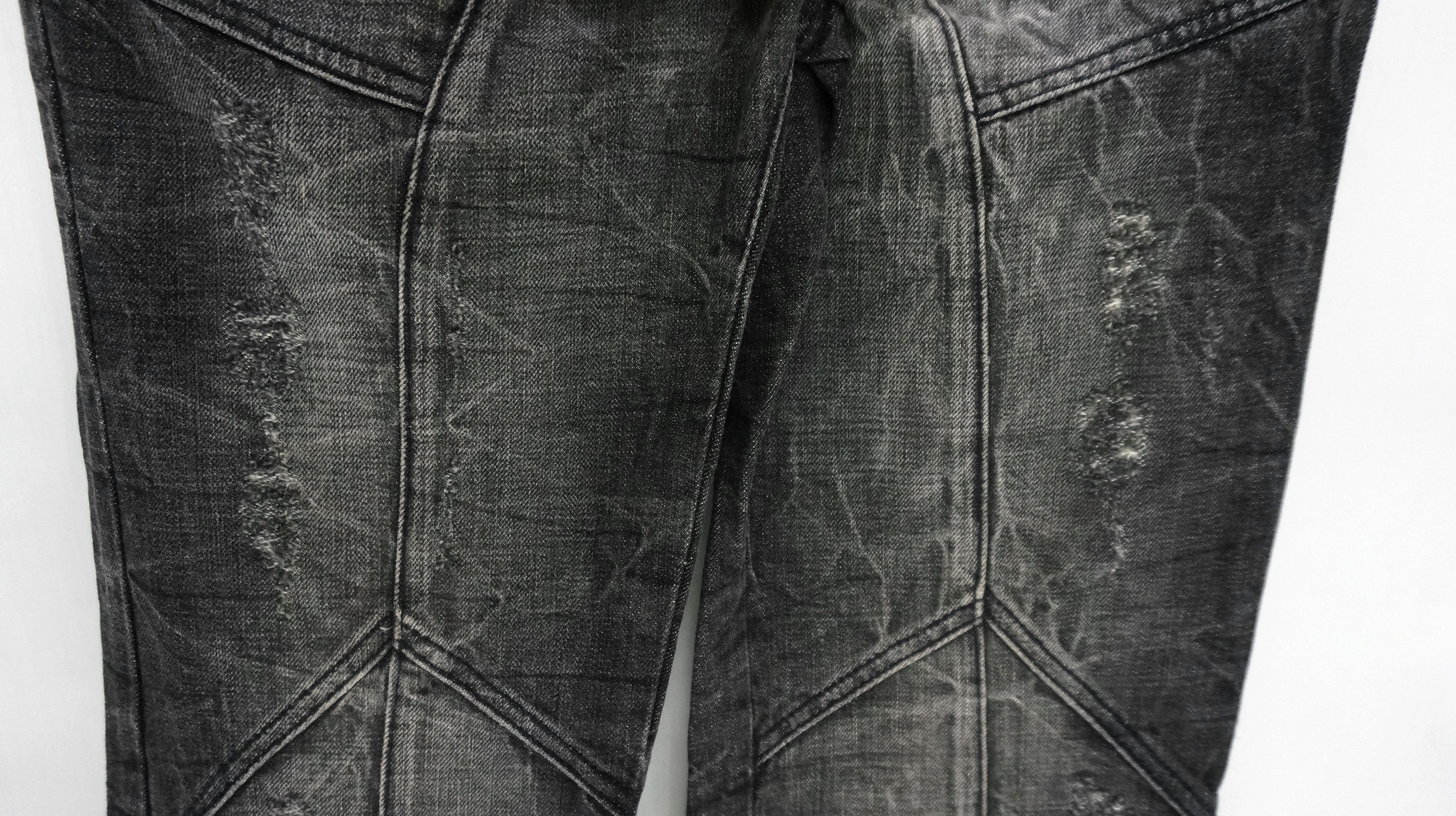 semanticdesign Vintage 🔥 SEMANTIC DESIGN Distressed Patchwork Denim Pants Size US 30 / EU 46 - 8 Thumbnail