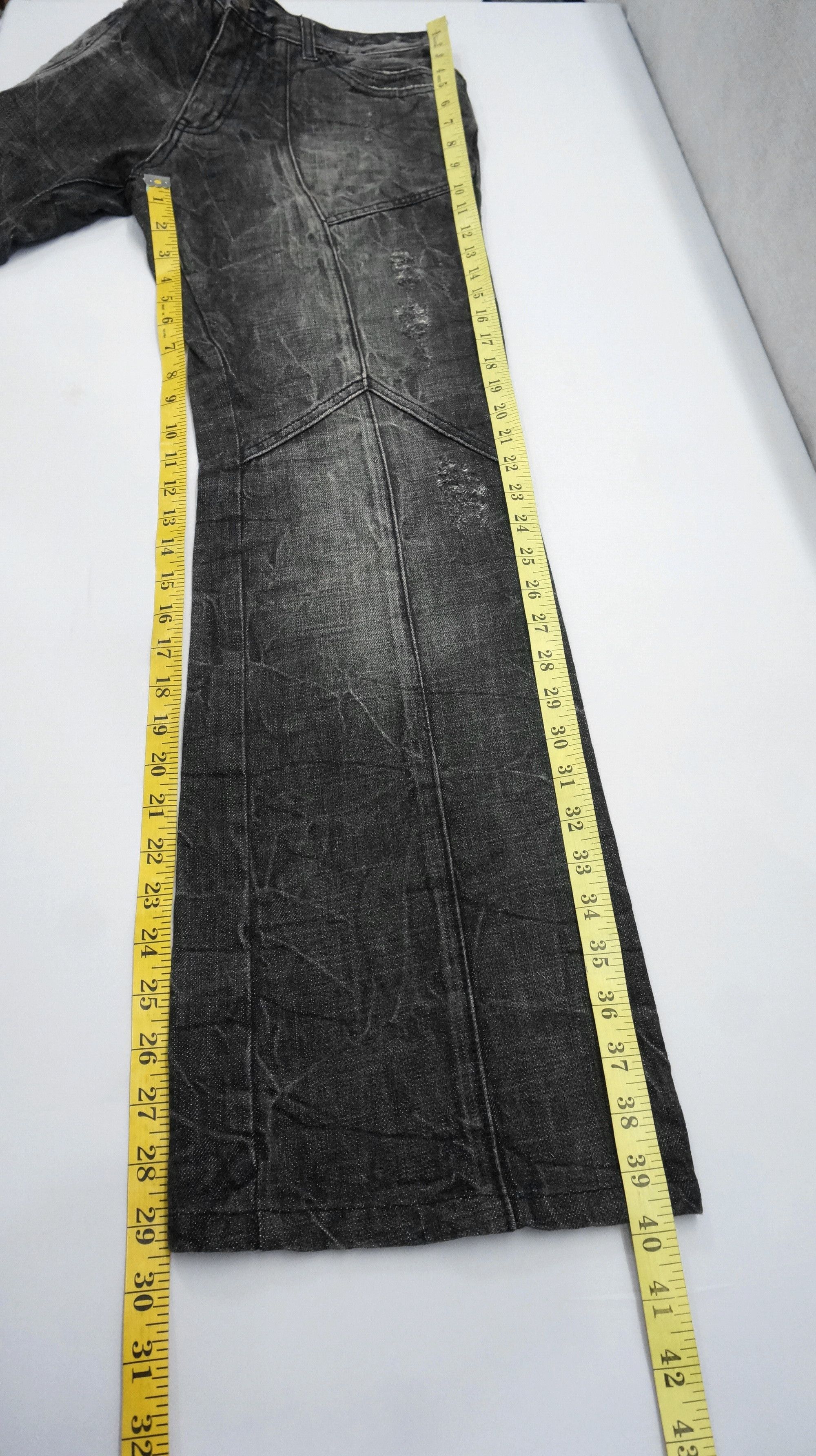 semanticdesign Vintage 🔥 SEMANTIC DESIGN Distressed Patchwork Denim Pants Size US 30 / EU 46 - 15 Thumbnail
