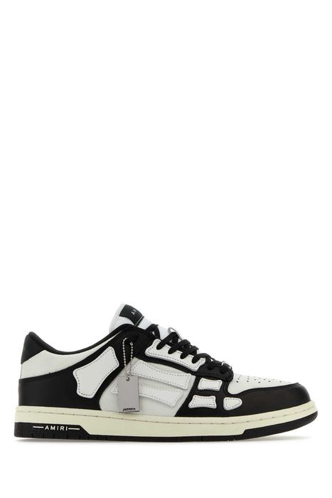 Amiri Two-Tone Leather Skel Sneakers | Grailed