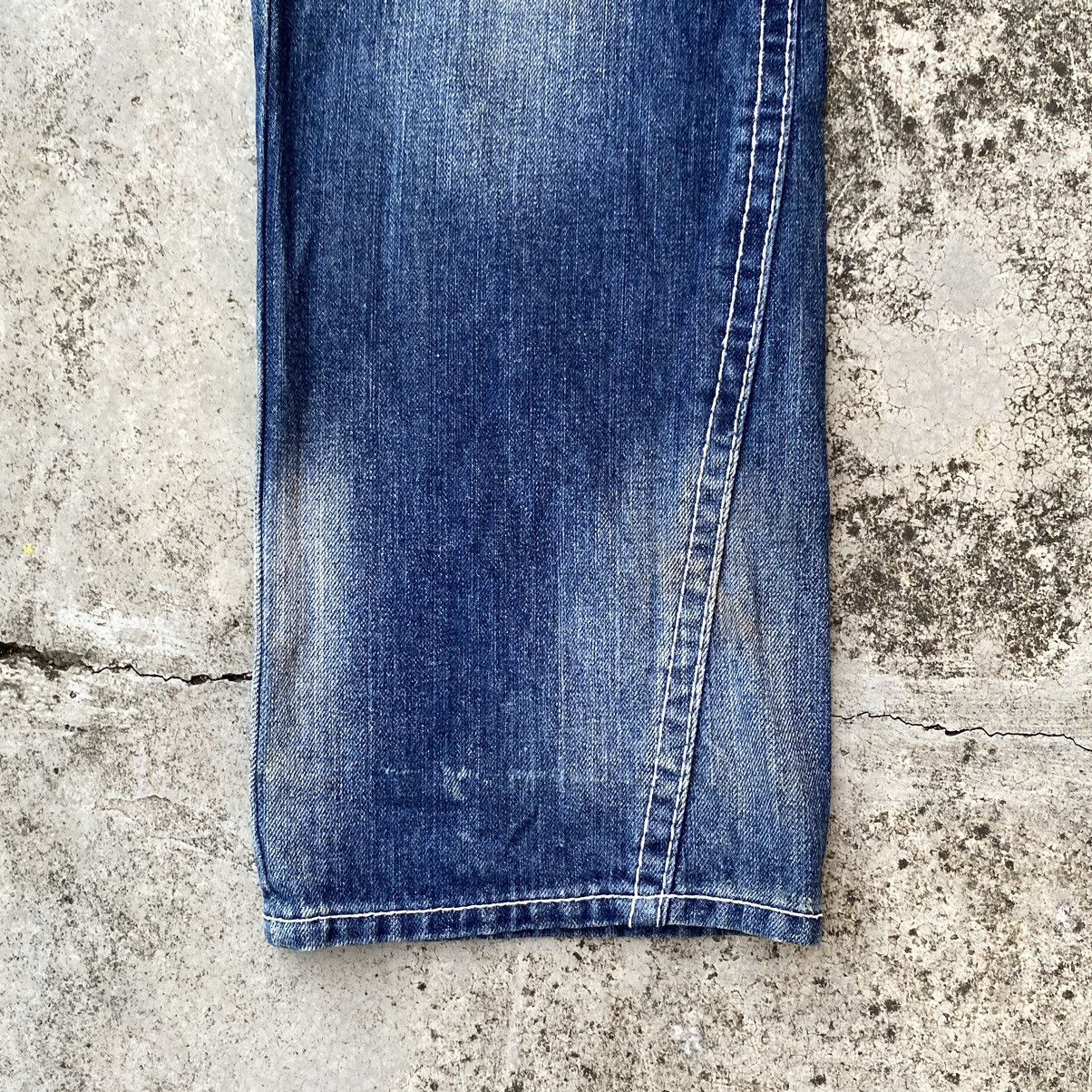 Blue Blue Japan × Japanese Brand × Vintage Steals🔥Vintage Blue Moon blue Japan Patchwork Denim Jeans Size 34" / US 12 / IT 48 - 7 Thumbnail