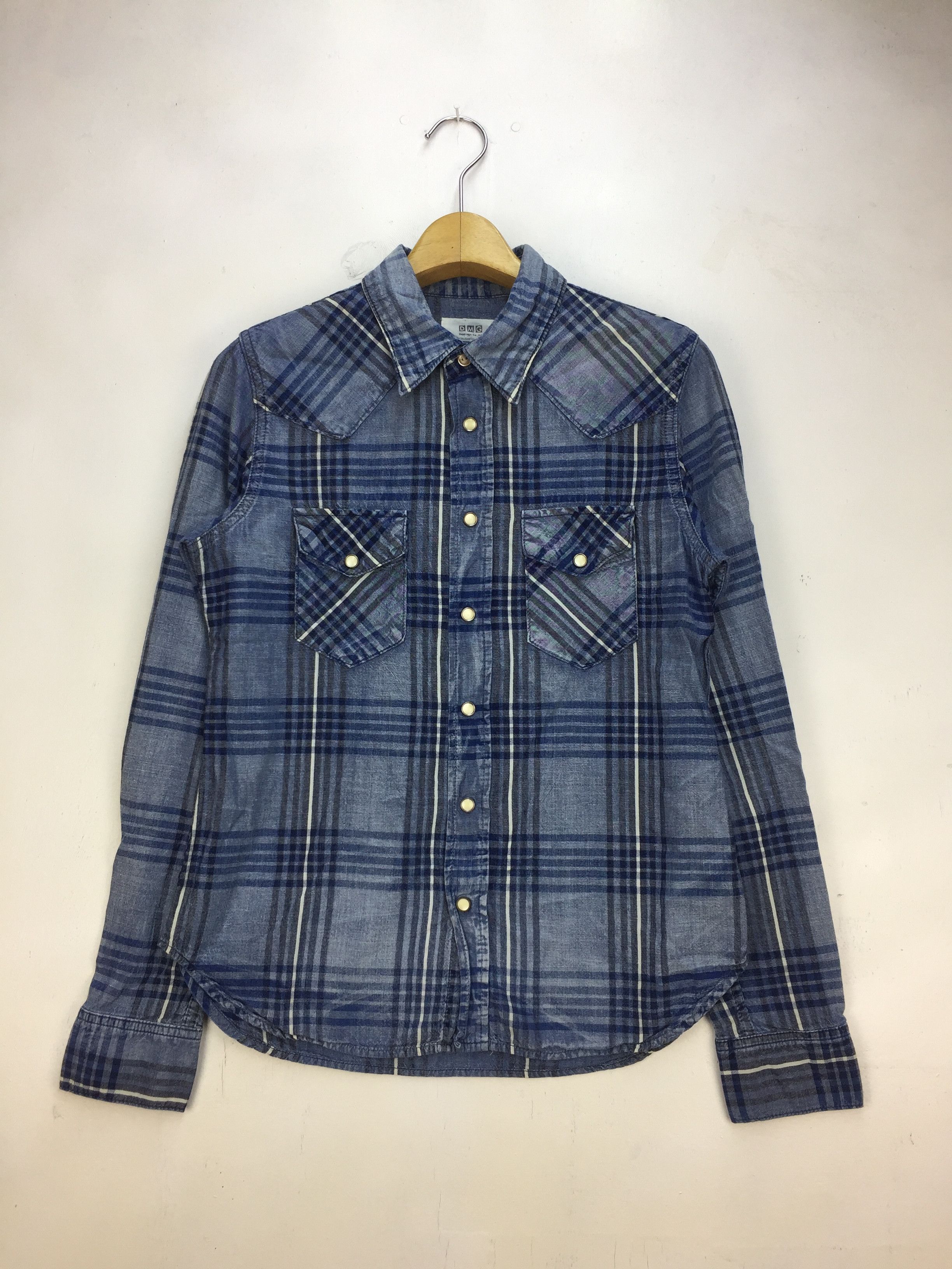 Japanese Brand VINTAGE DOMINGO WESTERN WEAR CHECK SHIRT Size US M / EU 48-50 / 2 - 1 Thumbnail