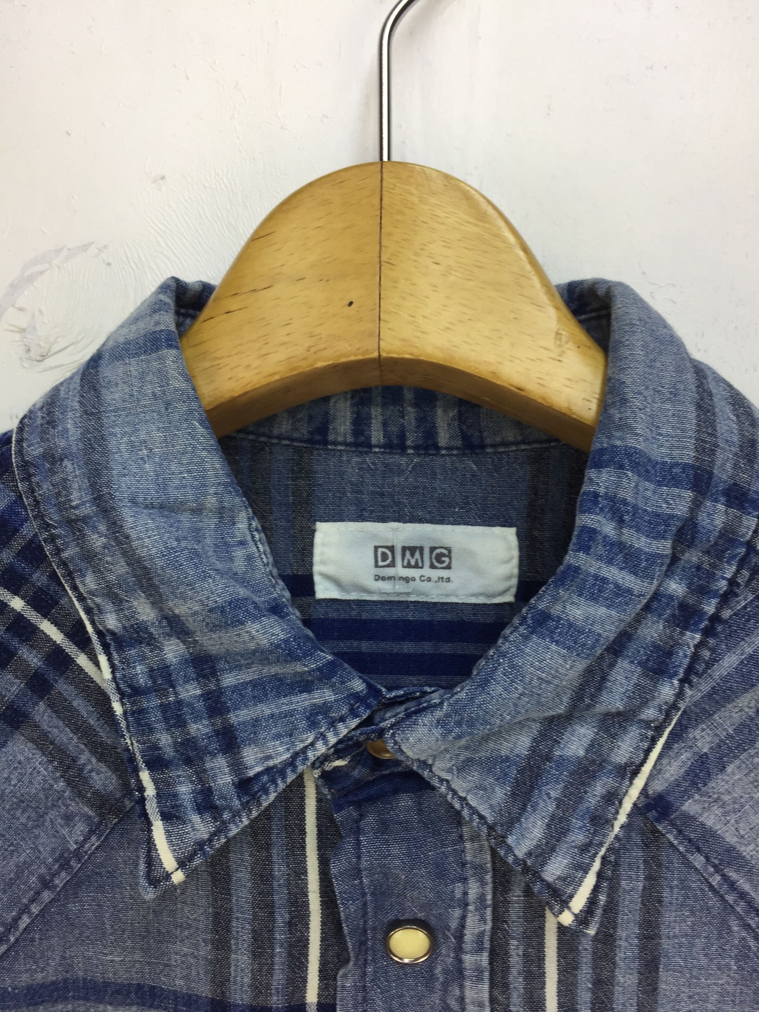Japanese Brand VINTAGE DOMINGO WESTERN WEAR CHECK SHIRT Size US M / EU 48-50 / 2 - 2 Thumbnail