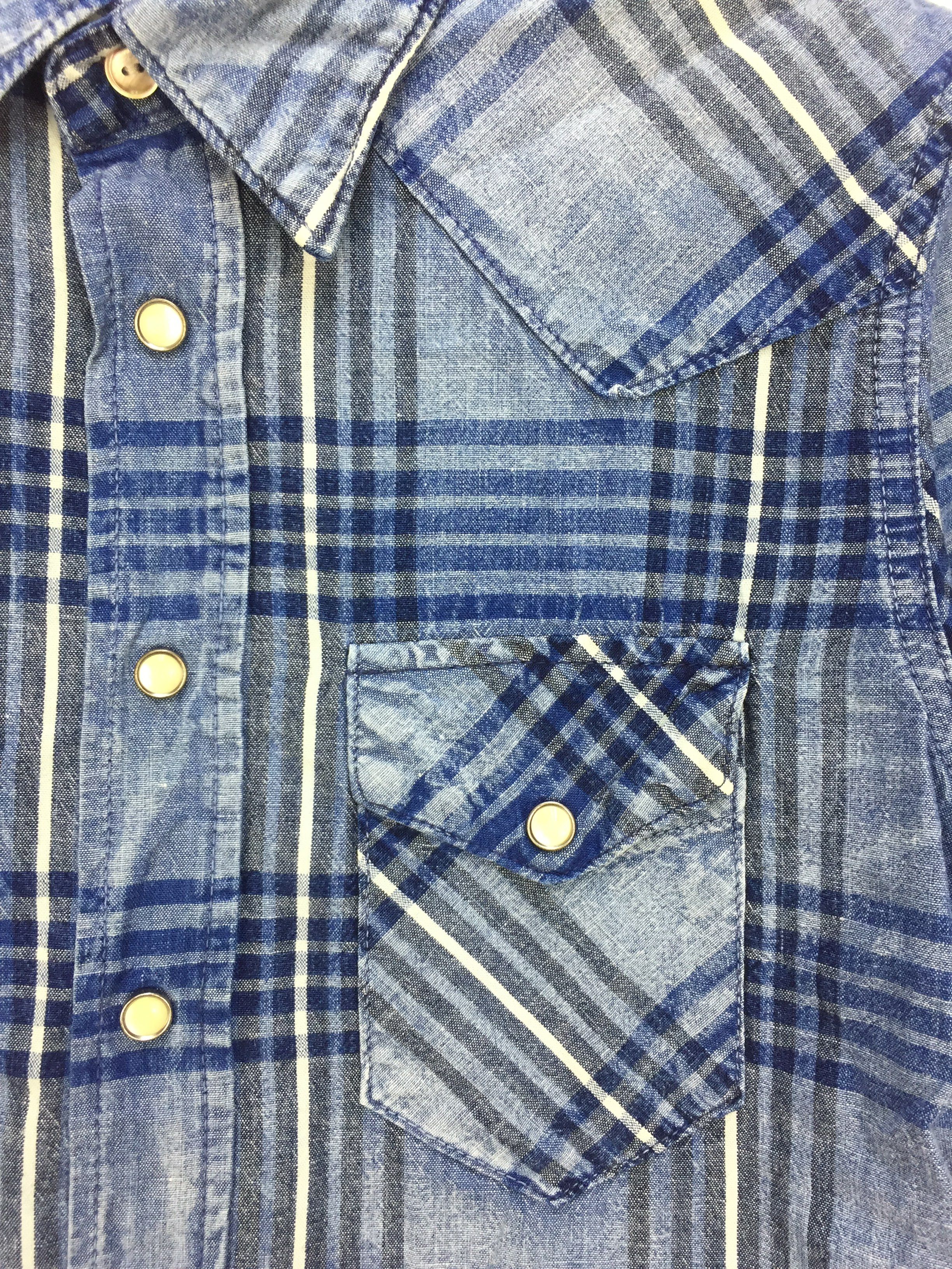 Japanese Brand VINTAGE DOMINGO WESTERN WEAR CHECK SHIRT Size US M / EU 48-50 / 2 - 3 Thumbnail
