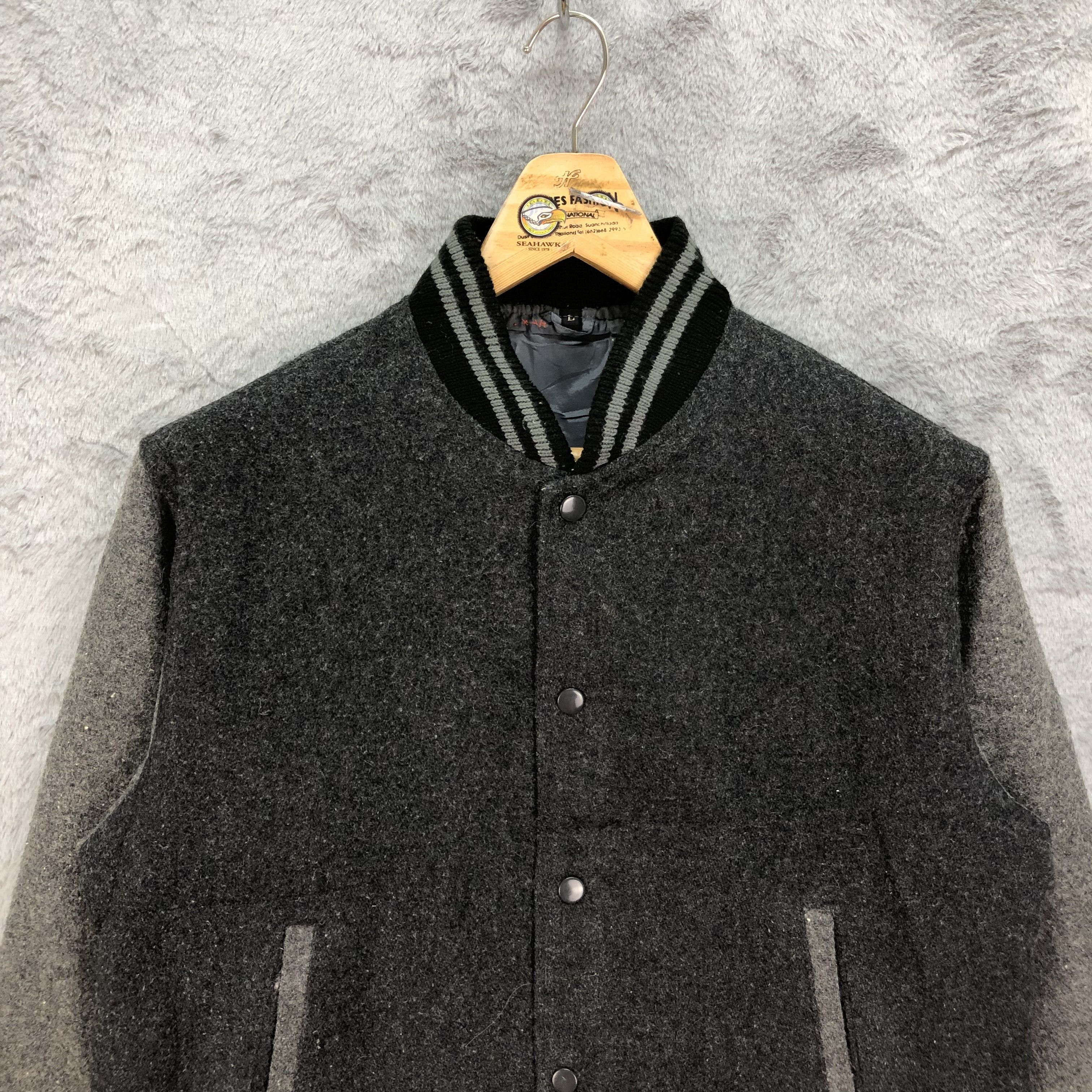 Japanese Brand Vintage Made in Japan Wool Varsity Jacket #4797-170 Size US L / EU 52-54 / 3 - 2 Thumbnail
