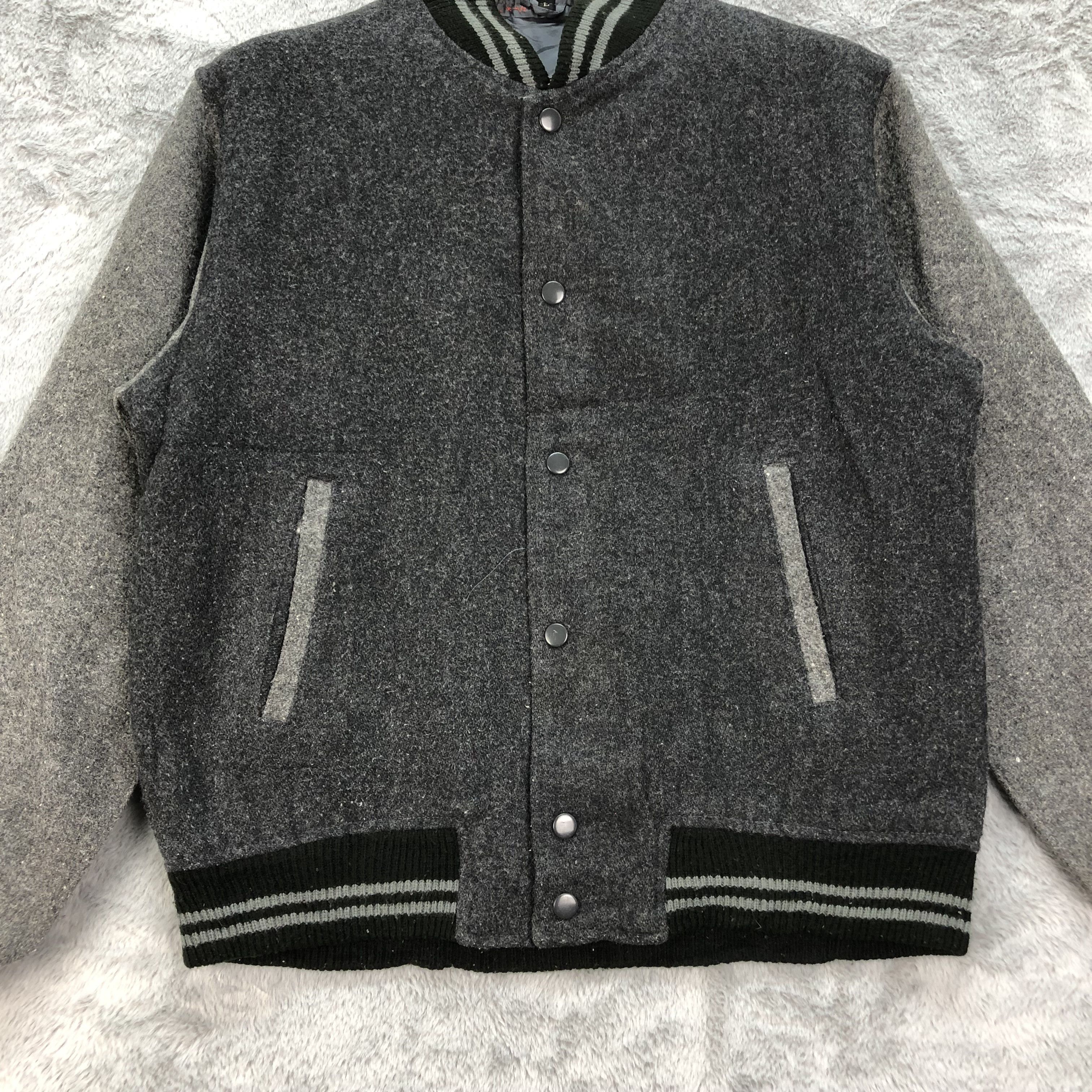 Japanese Brand Vintage Made in Japan Wool Varsity Jacket #4797-170 Size US L / EU 52-54 / 3 - 3 Thumbnail