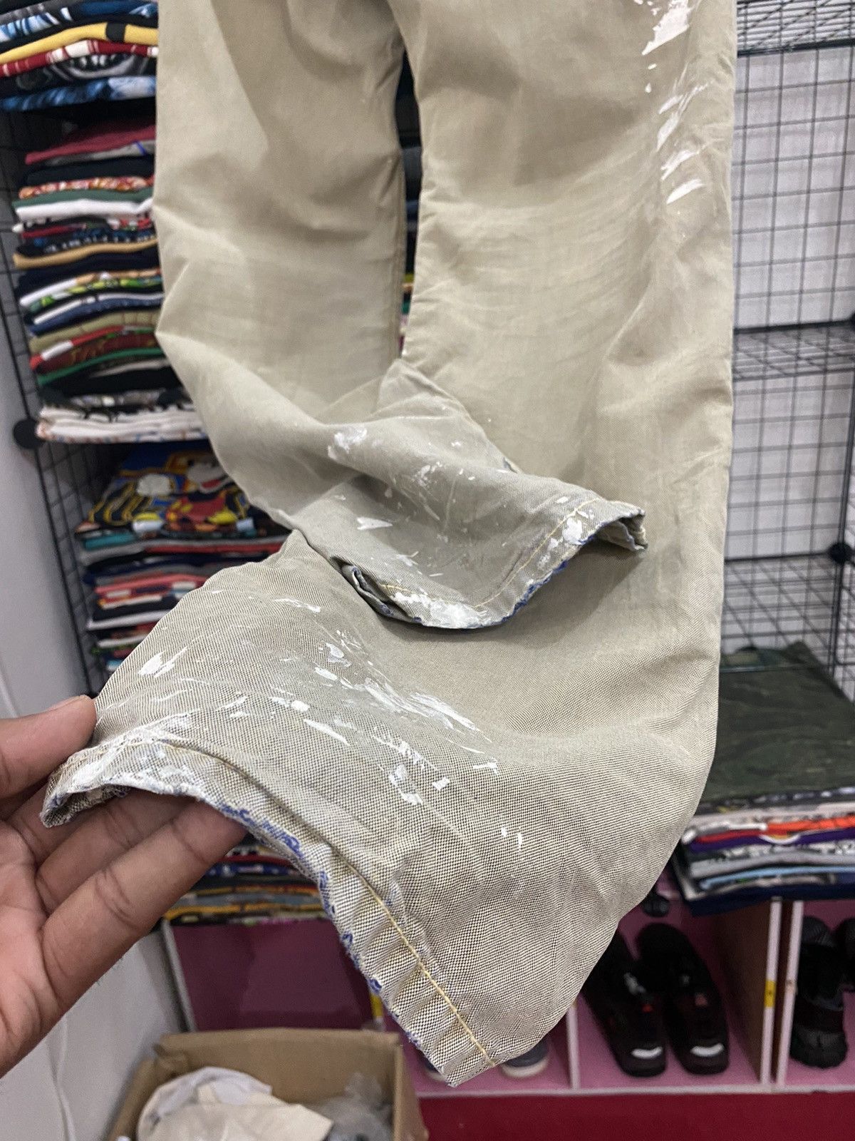 Nudie Jeans Nuddie Jeans Painted Pant Good Style Size US 31 - 13 Thumbnail
