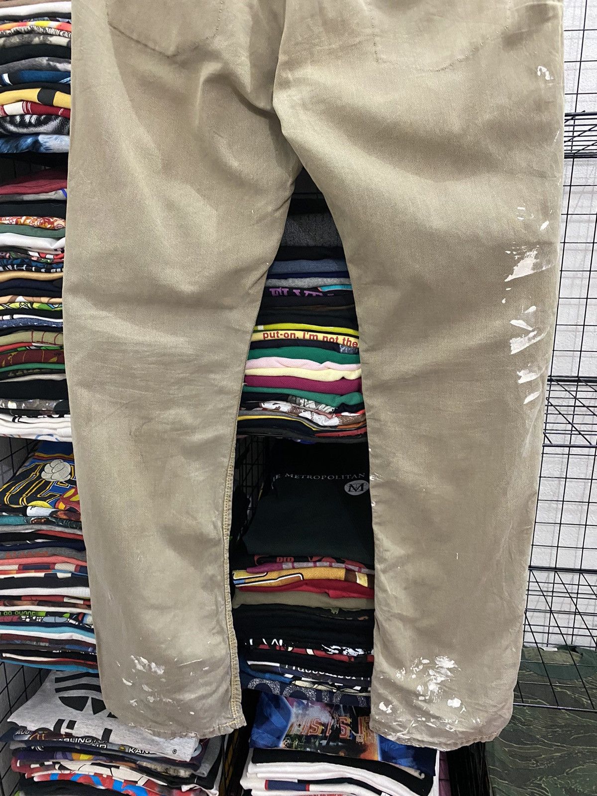 Nudie Jeans Nuddie Jeans Painted Pant Good Style Size US 31 - 11 Thumbnail