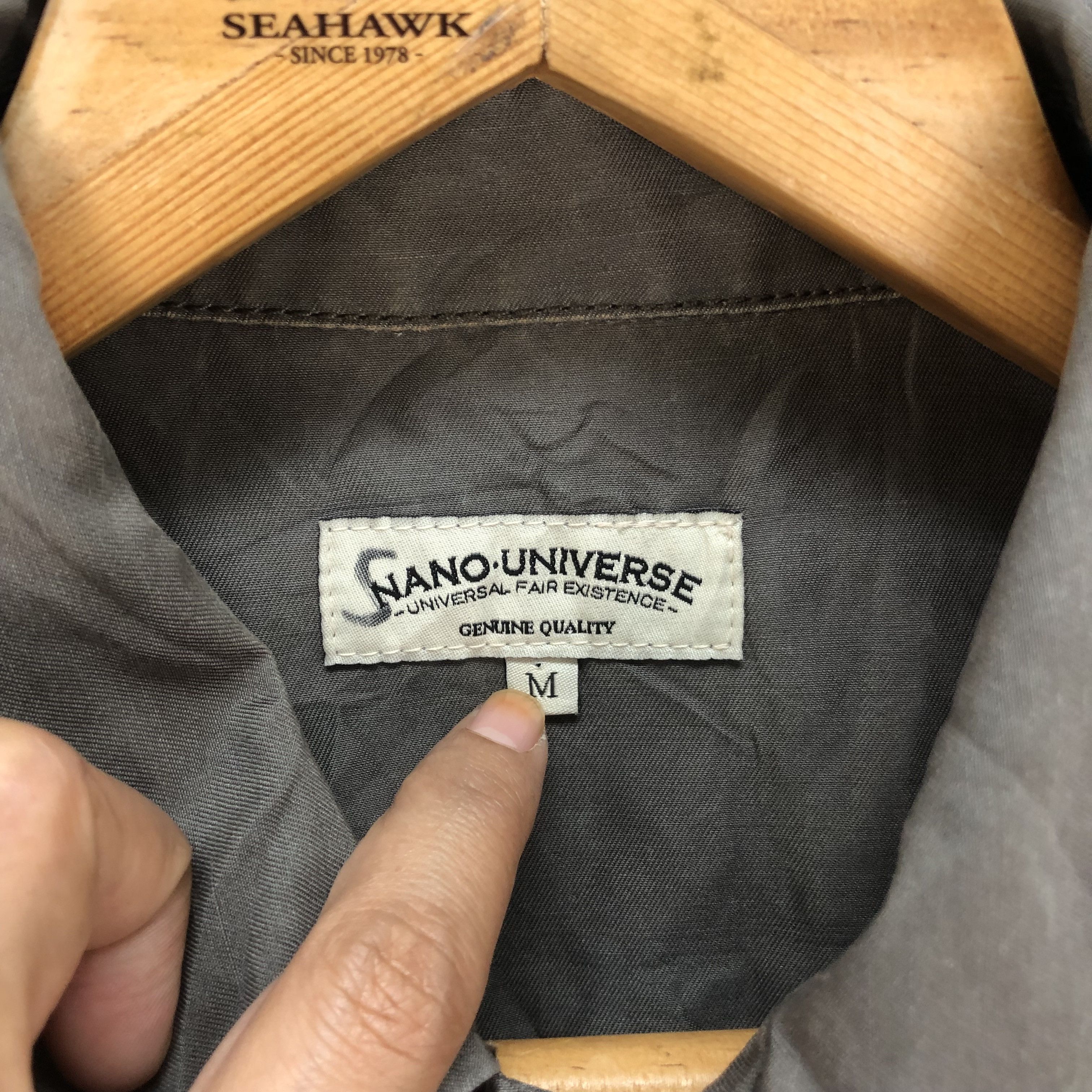 Japanese Brand Nano Universe 3 Quarter Sleeve Shirts #4728-166 Size US M / EU 48-50 / 2 - 6 Thumbnail
