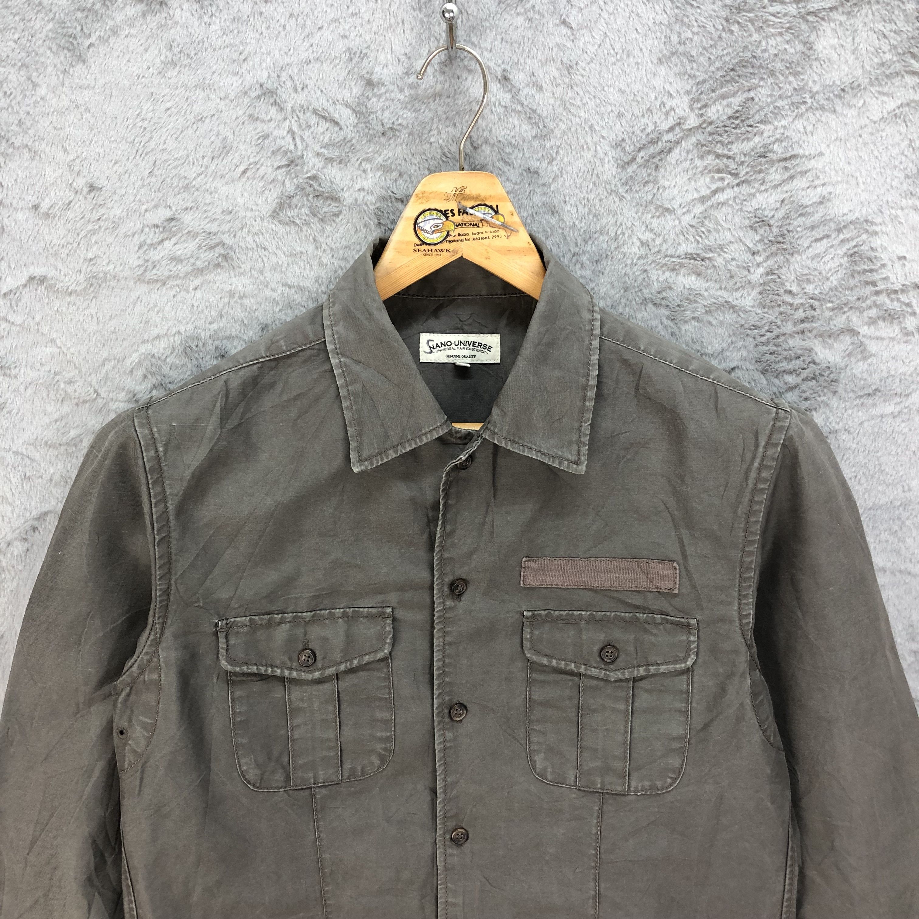Japanese Brand Nano Universe 3 Quarter Sleeve Shirts #4728-166 Size US M / EU 48-50 / 2 - 2 Thumbnail