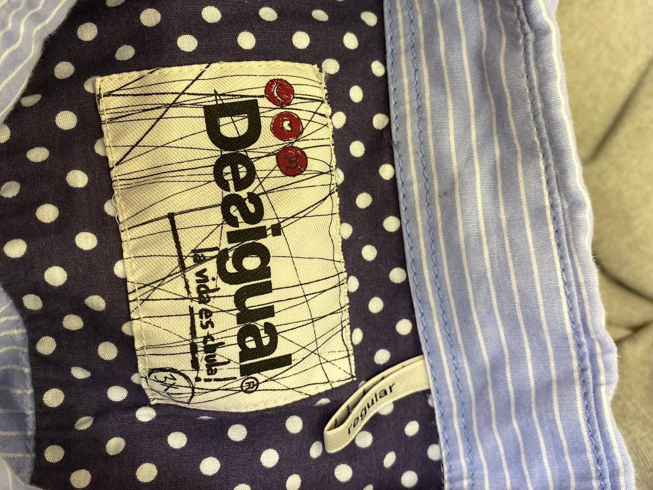 Desigual Desigual Striped Rare Floral Design 3XL Long Sleeve Shirt Size US XXL / EU 58 / 5 - 6 Thumbnail