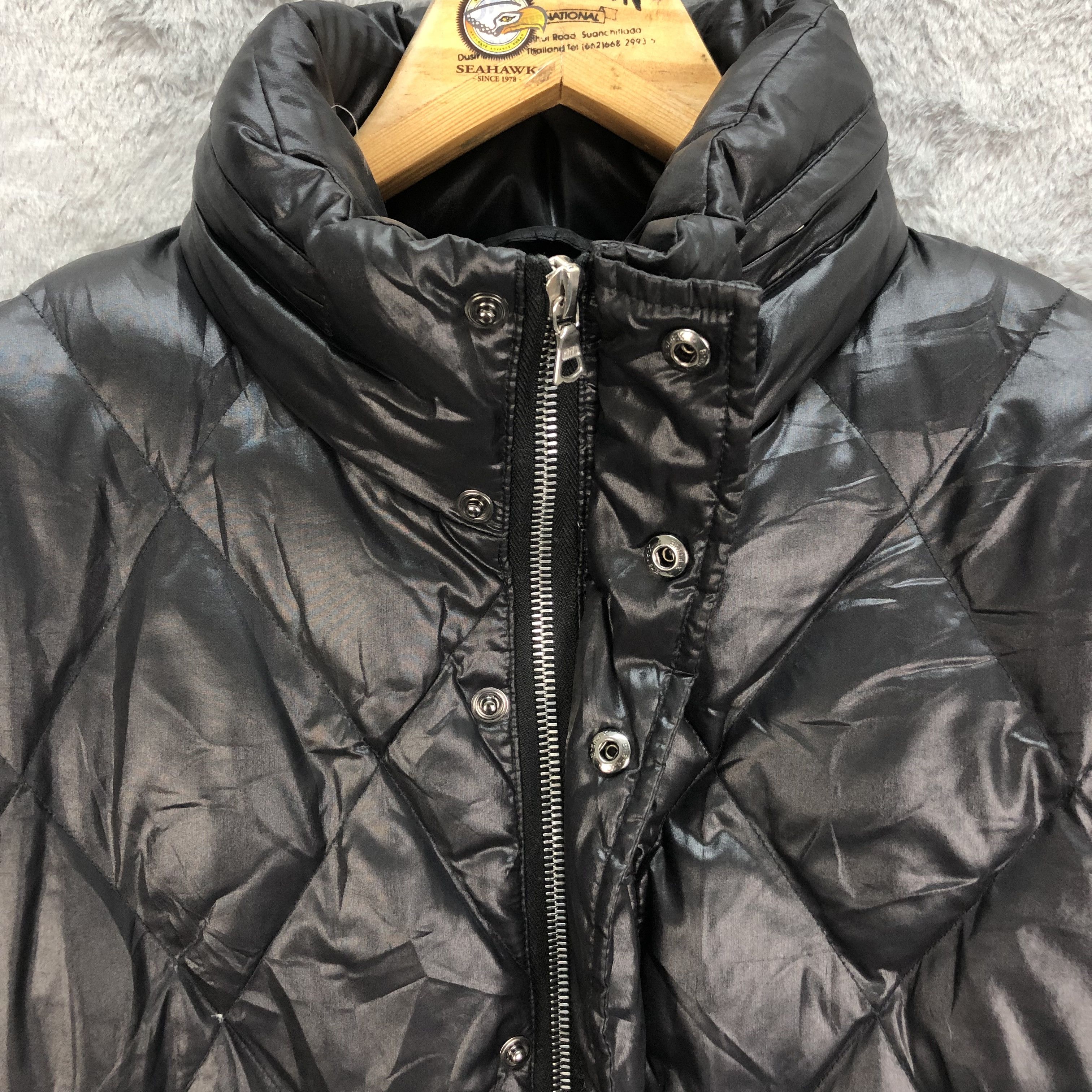 Lui's LUI'S Quilted Puffer Jacket riri Zip #5190-178 Size US S / EU 44-46 / 1 - 7 Thumbnail