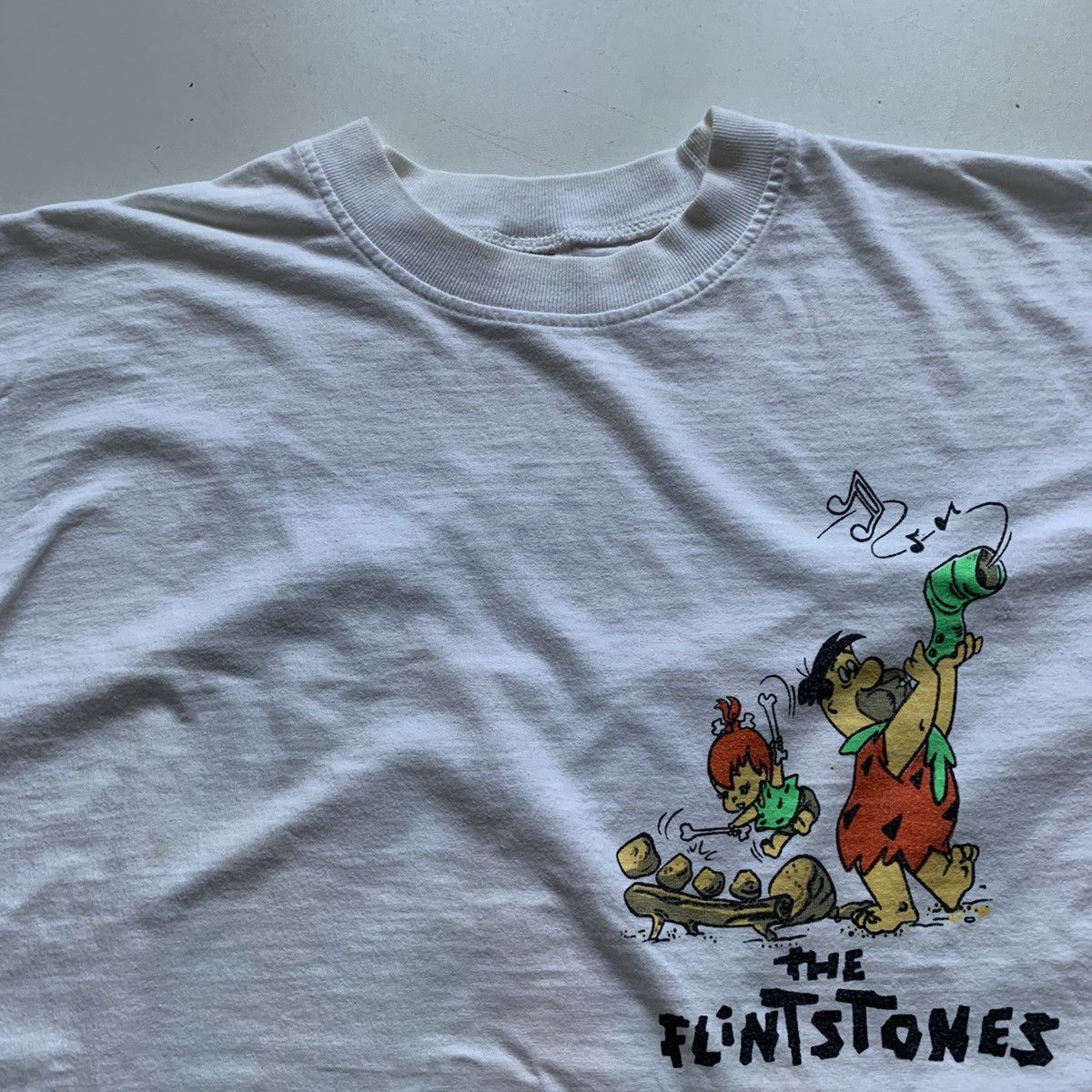 Cartoon Network Vintage 1990s The Flintstones Cartoon Graphic T Shirt Large Size US M / EU 48-50 / 2 - 4 Thumbnail