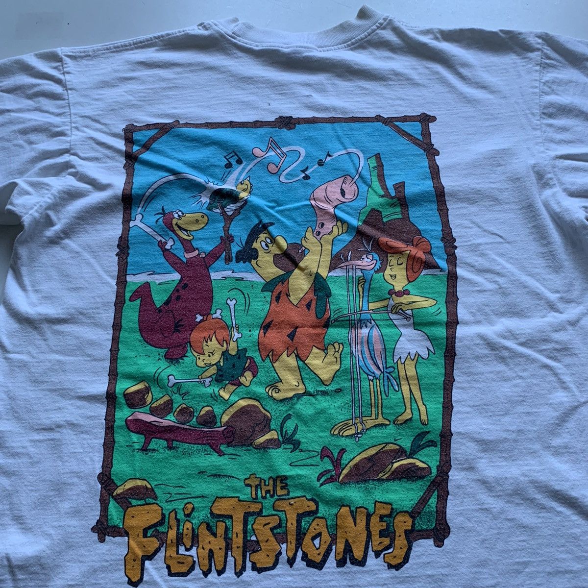 Cartoon Network Vintage 1990s The Flintstones Cartoon Graphic T Shirt Large Size US M / EU 48-50 / 2 - 2 Thumbnail