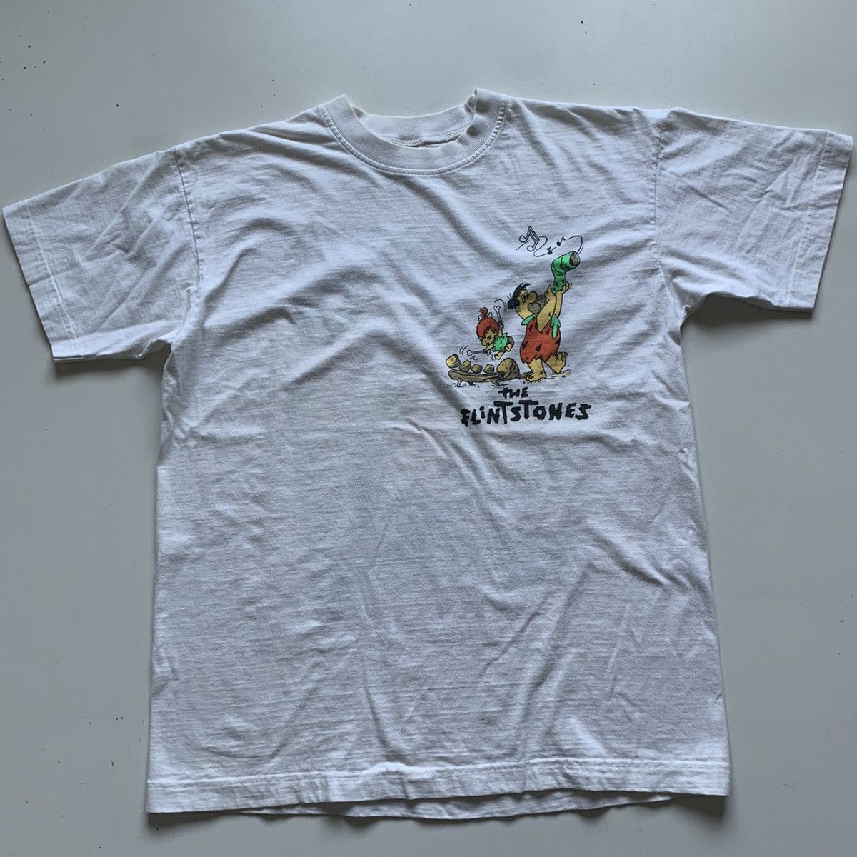Cartoon Network Vintage 1990s The Flintstones Cartoon Graphic T Shirt Large Size US M / EU 48-50 / 2 - 3 Thumbnail