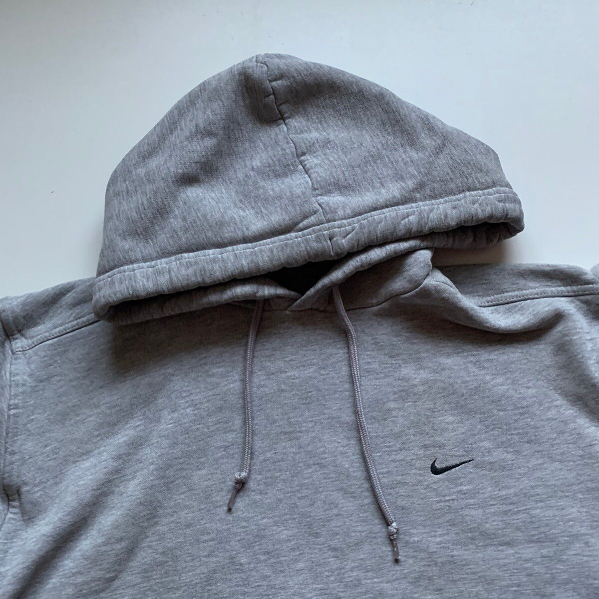 Nike Vintage 90s Nike embroidered swoosh hoodie sweater grey rare Size US M / EU 48-50 / 2 - 2 Preview