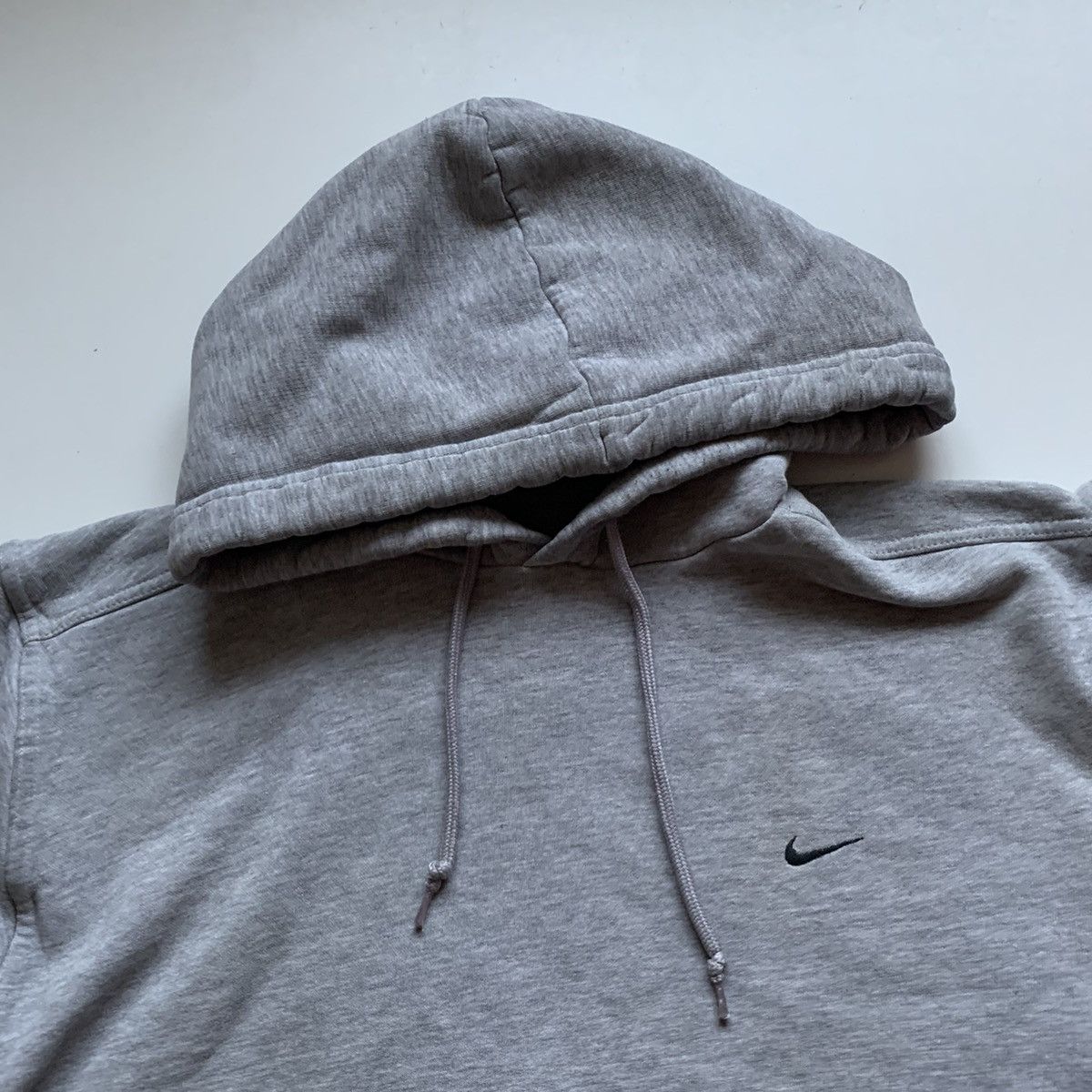 Nike × Vintage Vintage 2000s Nike Embroidered Swoosh Pullover Hoodie Medium Size US M / EU 48-50 / 2 - 2 Thumbnail