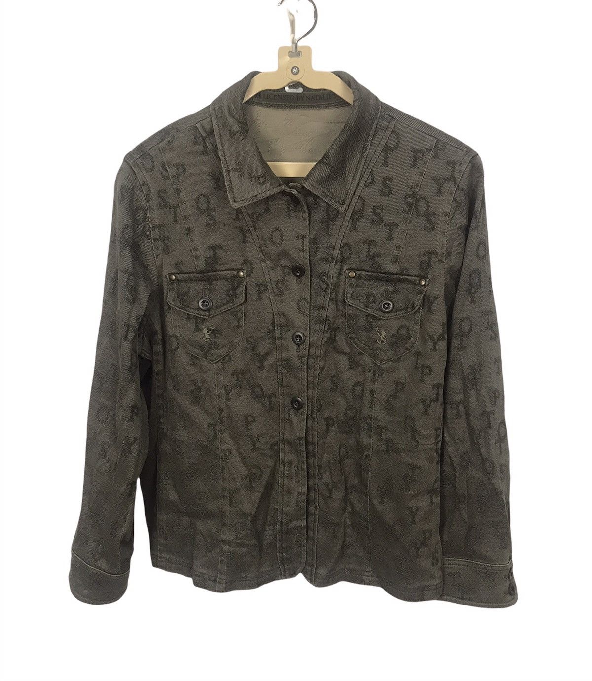 Japanese Brand Fullprint Button up jacket licensed by natalie.s Size US S / EU 44-46 / 1 - 1 Thumbnail