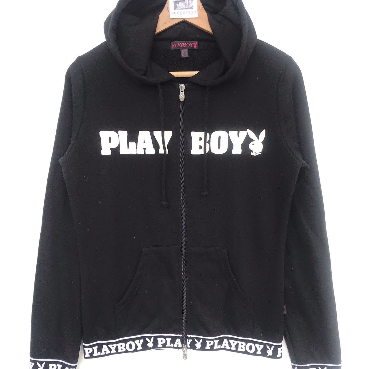 Playboy × Vintage Vintage Playboy Hoodie Big Logo Size US S / EU 44-46 / 1 - 2 Thumbnail