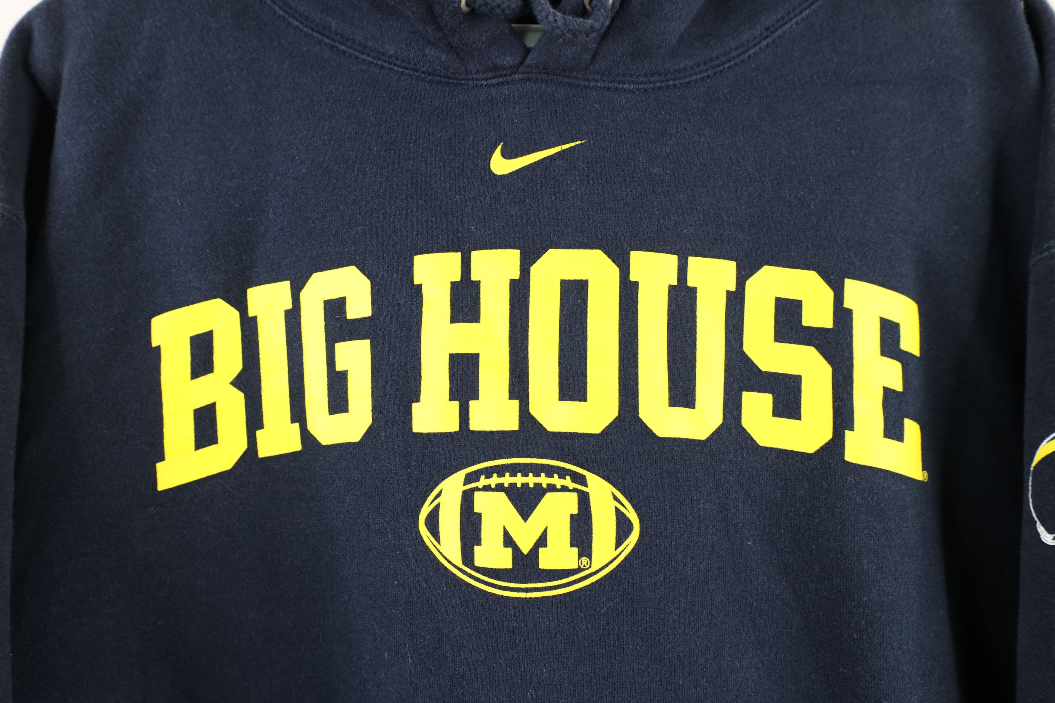 Nike × Vintage Vintage Nike Out University of Michigan Football Hoodie Size US L / EU 52-54 / 3 - 5 Thumbnail