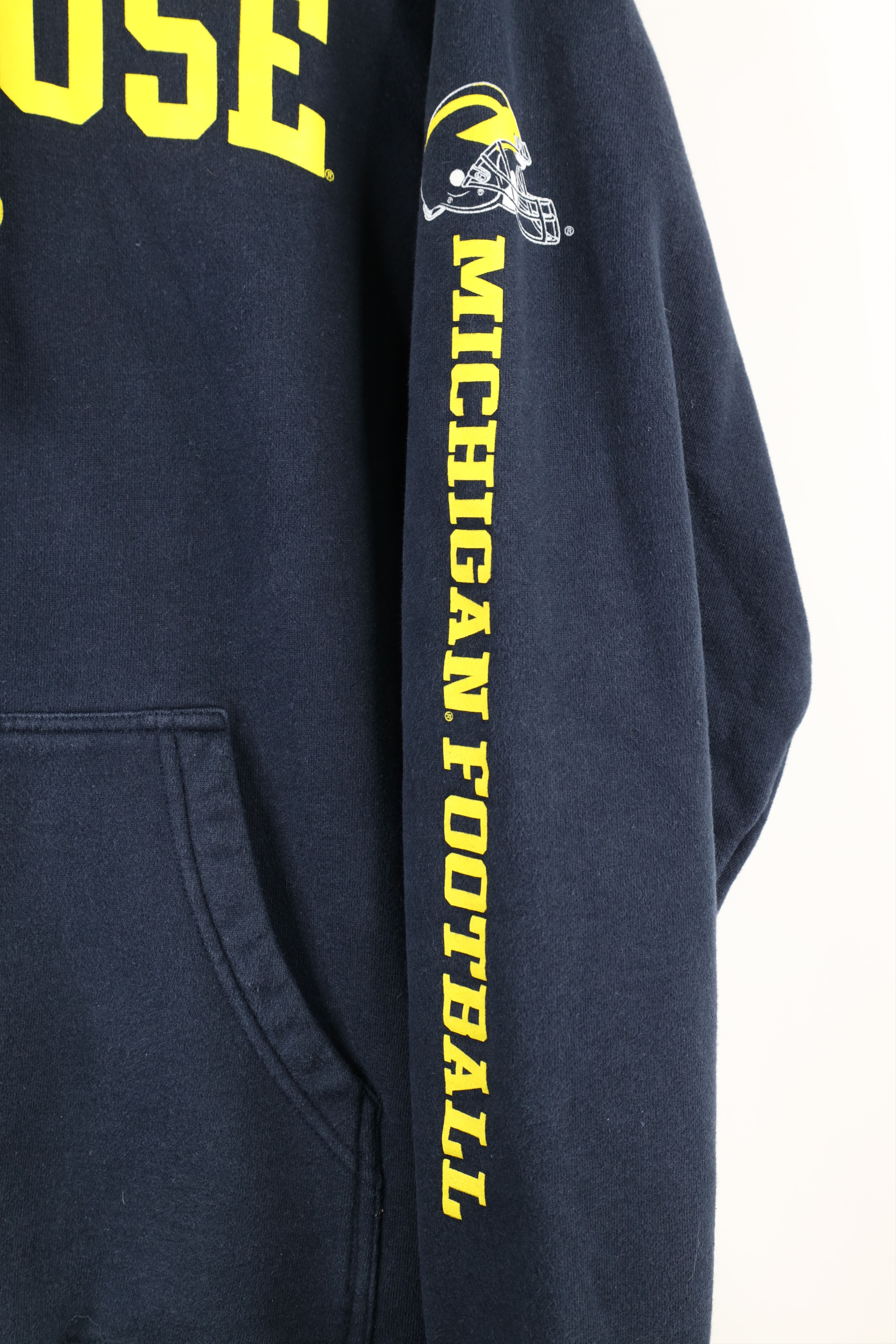 Nike × Vintage Vintage Nike Out University of Michigan Football Hoodie Size US L / EU 52-54 / 3 - 4 Thumbnail
