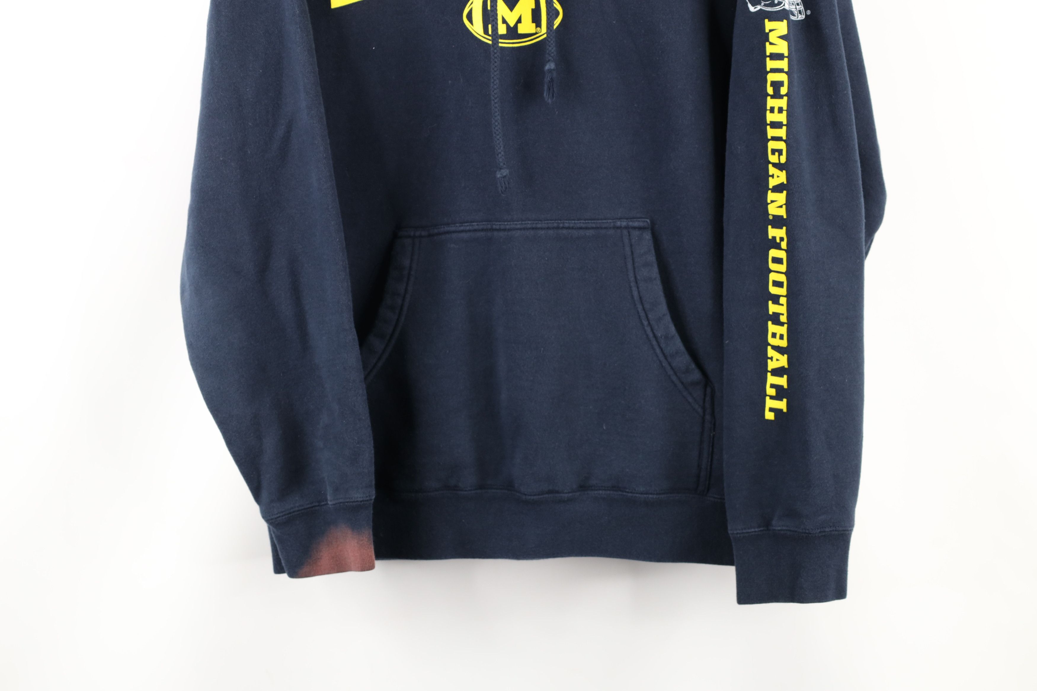 Nike × Vintage Vintage Nike Out University of Michigan Football Hoodie Size US L / EU 52-54 / 3 - 3 Thumbnail