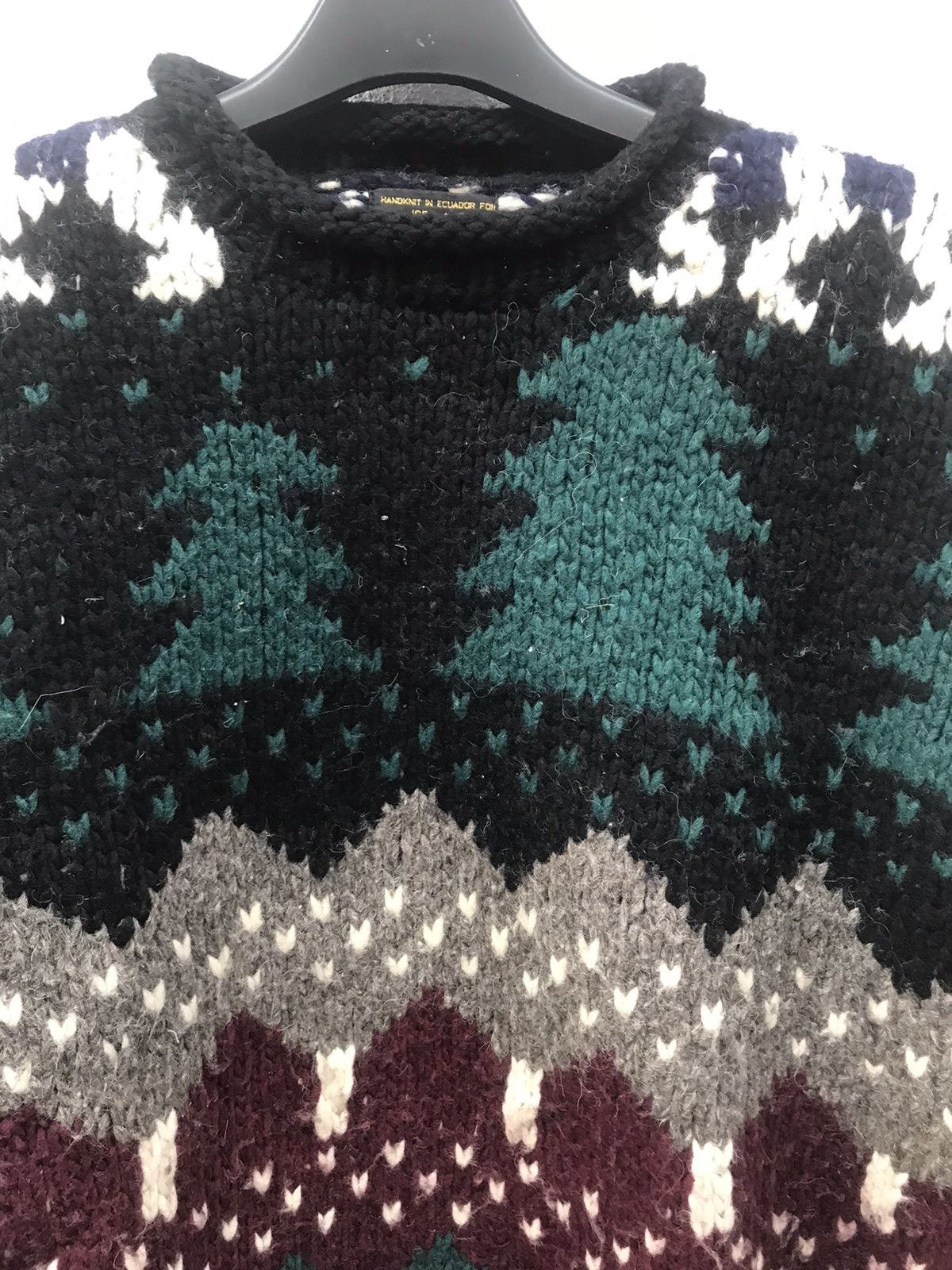 Native × Vintage Vintage Hand Made Ice Ame Native Navajo Knit Sweater Size US S / EU 44-46 / 1 - 2 Thumbnail