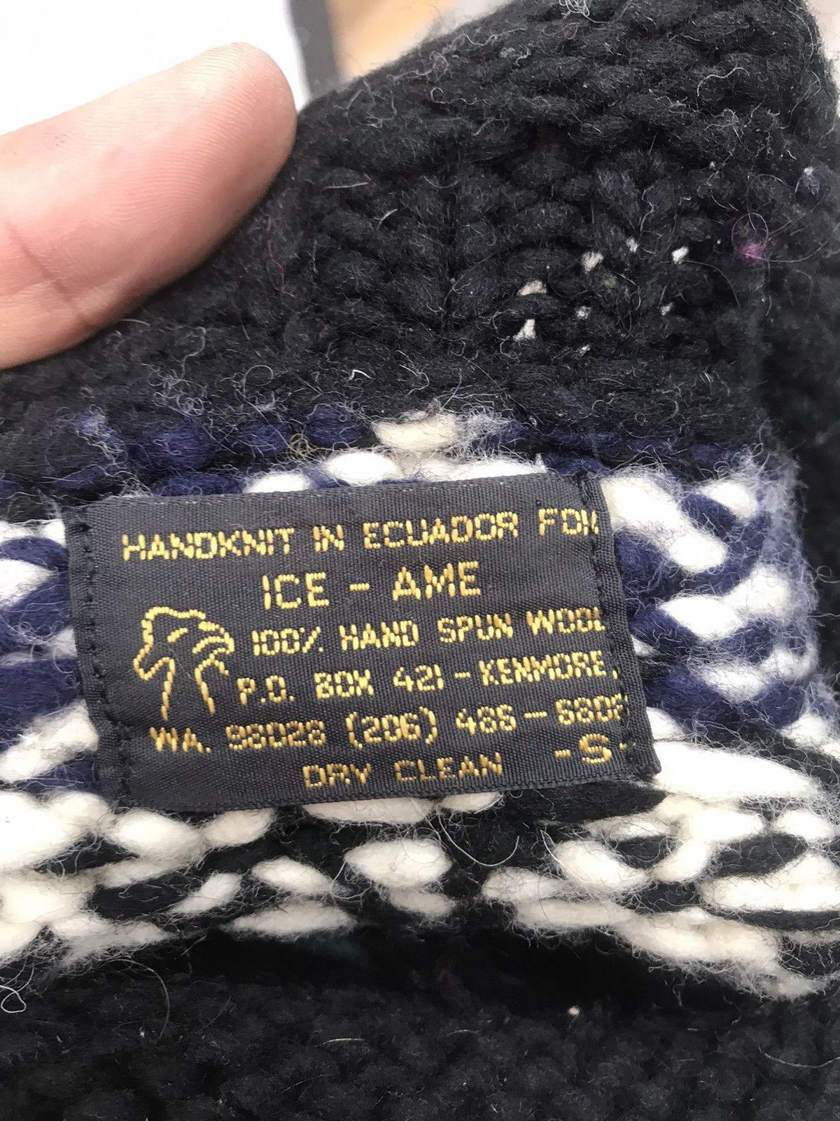 Native × Vintage Vintage Hand Made Ice Ame Native Navajo Knit Sweater Size US S / EU 44-46 / 1 - 5 Thumbnail