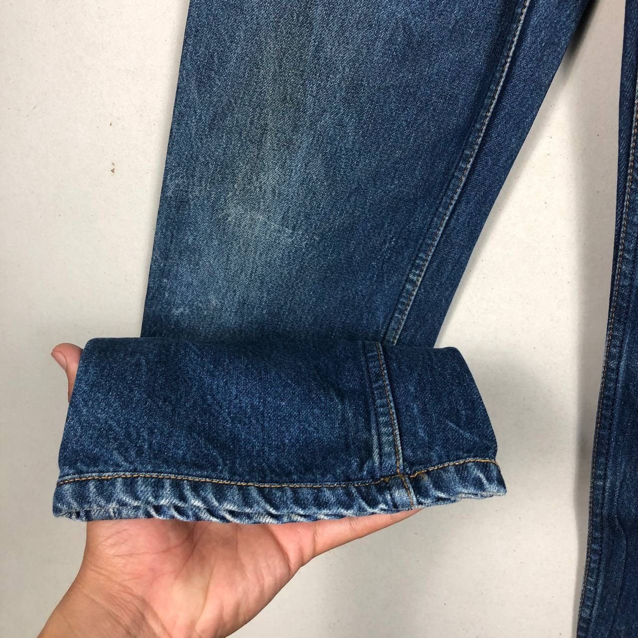 Levi's Vintage 80s Levi’s 501 Big E USA Distressed Blue Jeans Denim Size US 27 - 9 Thumbnail