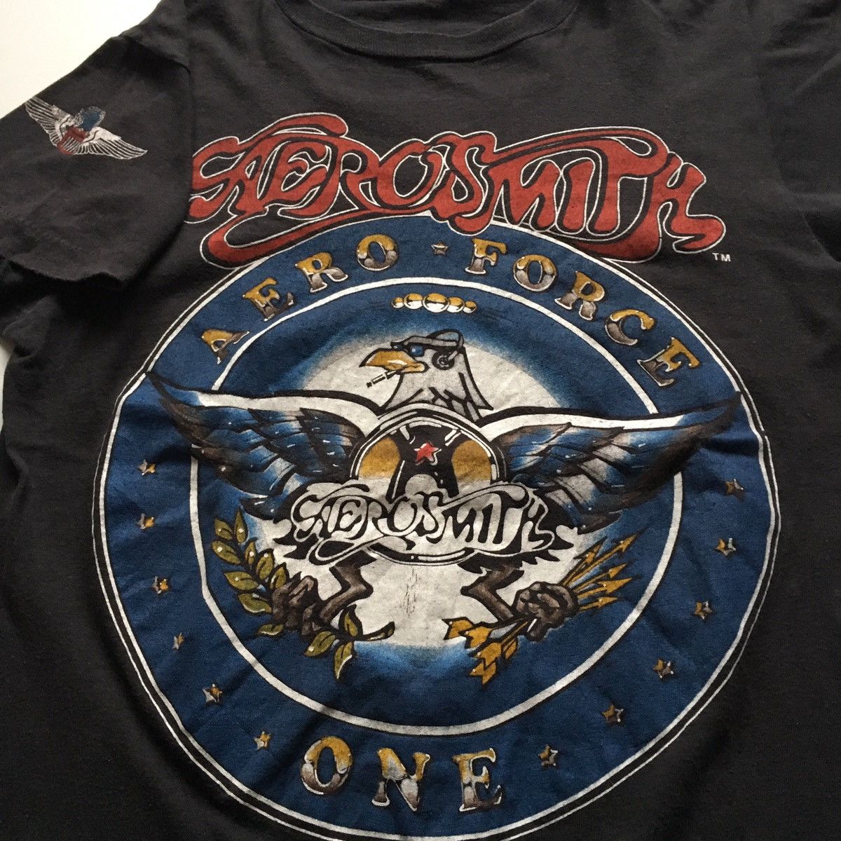 Aerosmith Vintage 1986 Aerosmith Air Force One Tour Graphic T Shirt Size US S / EU 44-46 / 1 - 2 Thumbnail