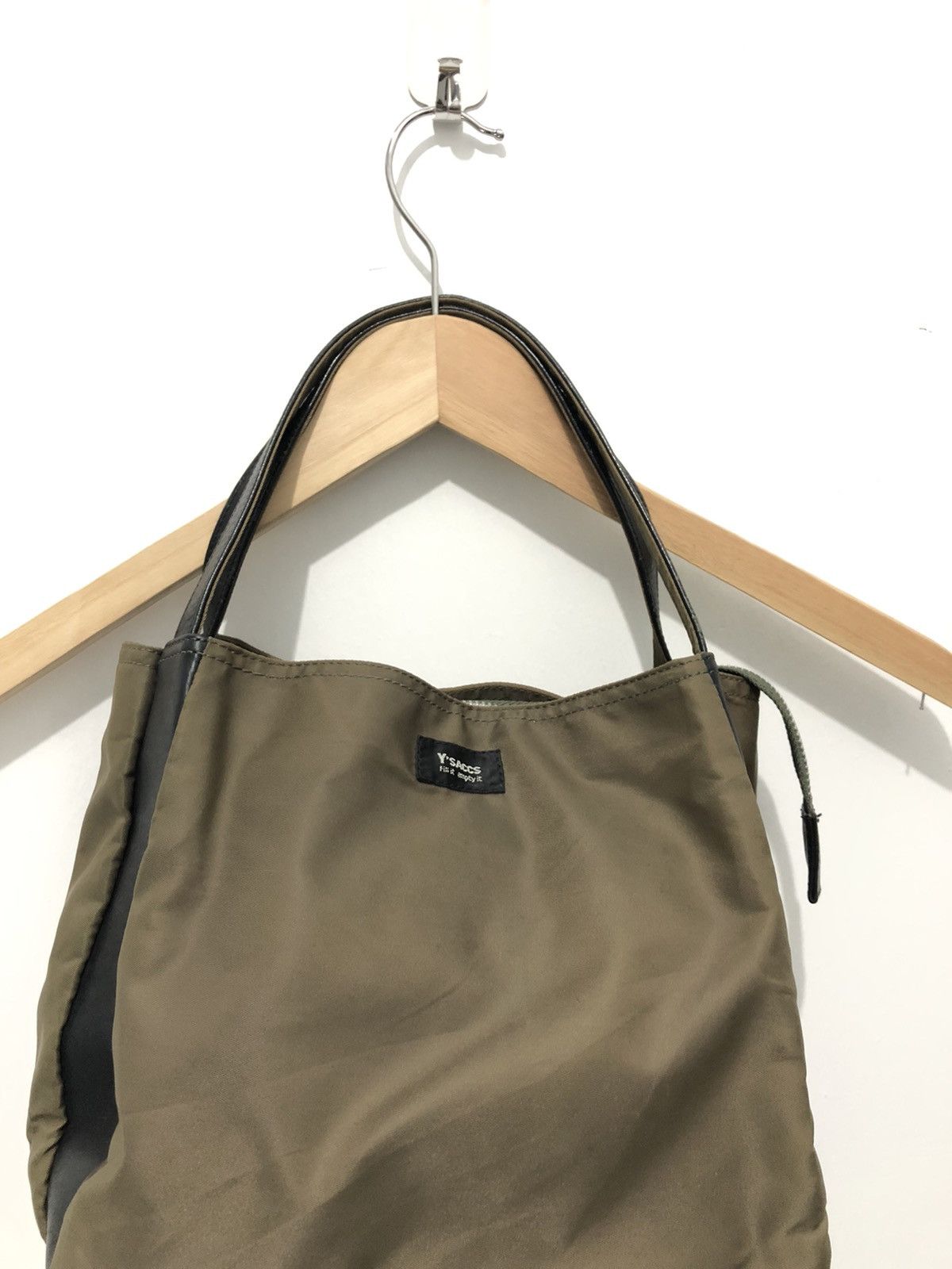 Yohji Yamamoto 🔥FINAL DROP🔥Y’saccs Yohji Yamamoto Tote Bag Olive Green Size ONE SIZE - 3 Thumbnail